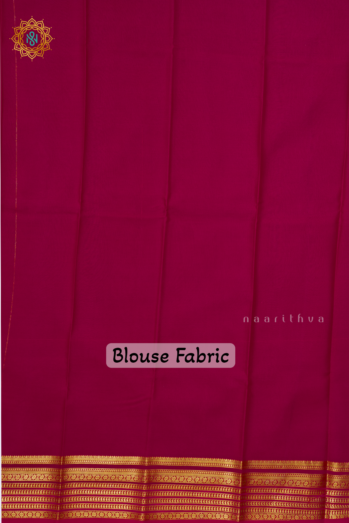 YELLOW WITH PINK - PURE MYSORE CREPE SILK