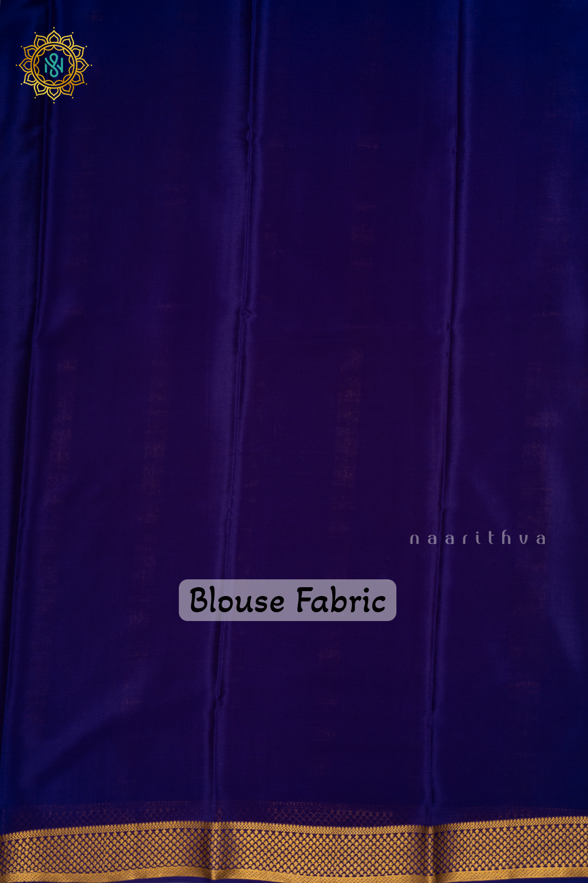 Aqua Green With Purple Pure Mysore Crepe Silk Saree with Plain Body and Contrast Zari Border