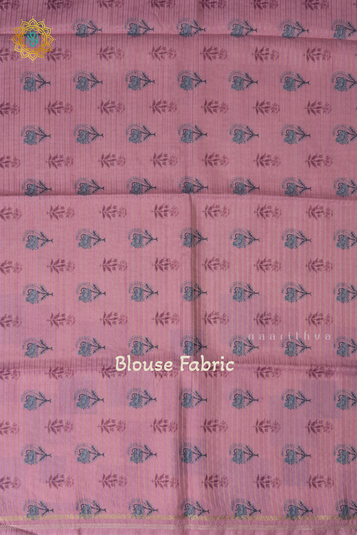 Off White With Light Pink Semi Tussar Silk Saree With Allover Geometrical Prints On The Body With Contrast Pallu