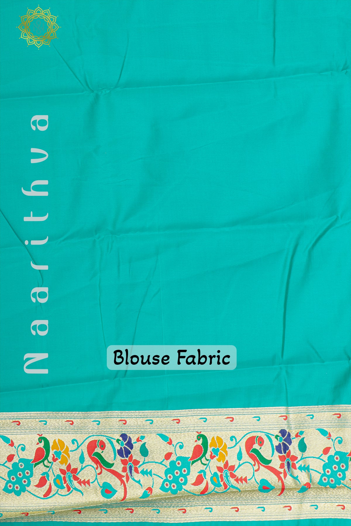 LEMON YELLOW WITH CYAN GREEN - SEMI KANCHI