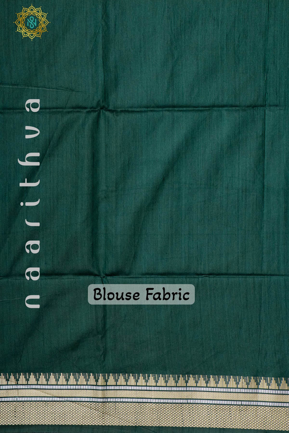 BOTTLE GREEN - RAW SILK