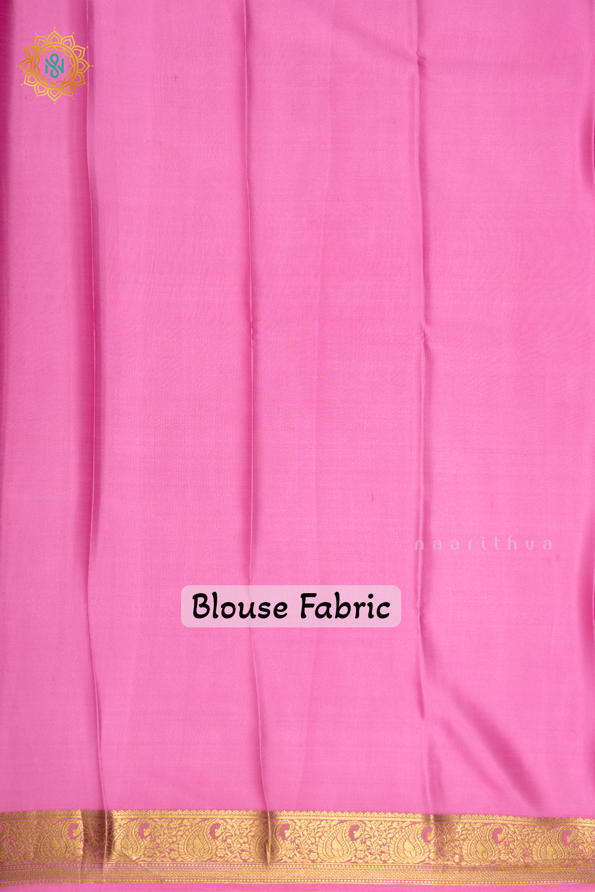RED WITH LIGHT PINK - PURE MYSORE CREPE SILK