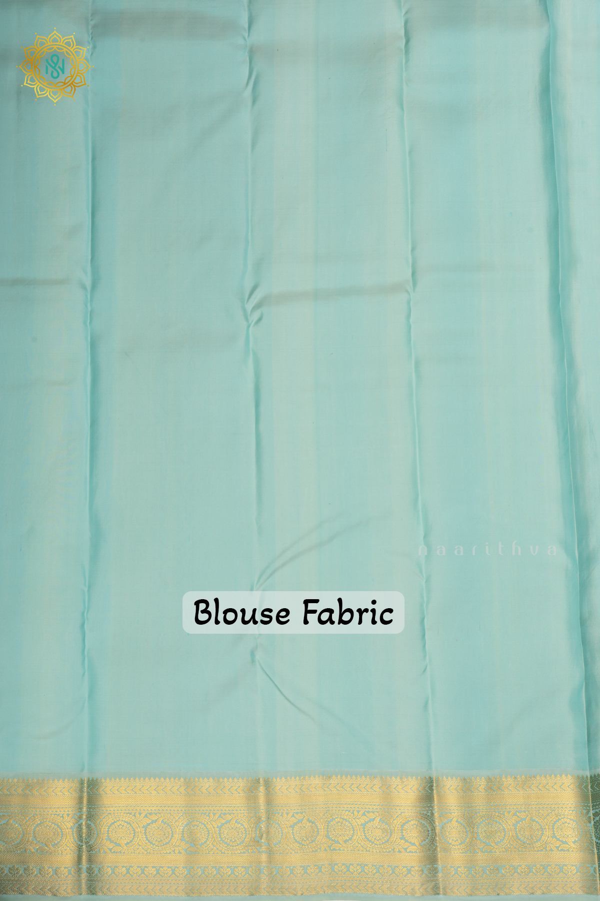 Purple with Aqua Blue Pure Kanjivaram Silk Saree With Zari Buttas On The Body And Contrast Zari Border
