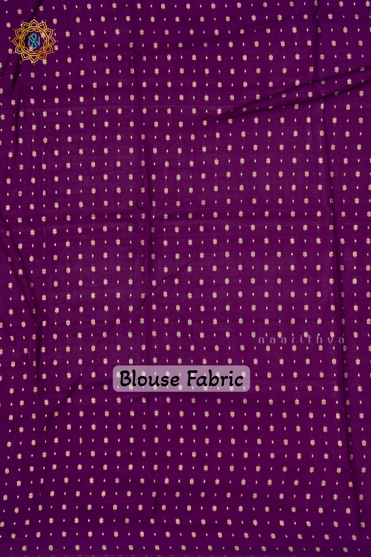 AQUA GREEN WITH PURPLE - SEMI CREPE SILK