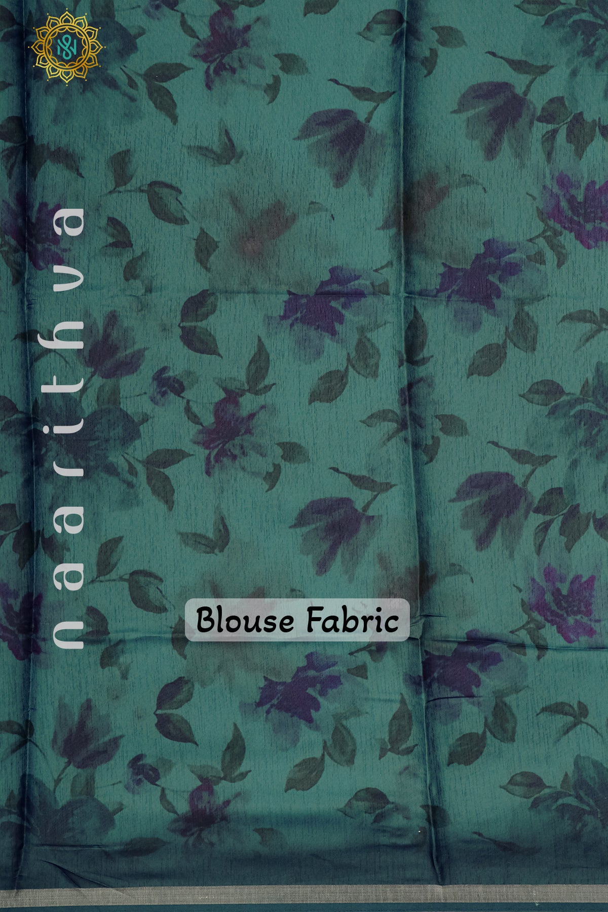 DUAL SHADE OF TEAL GREEN - TISSUE ORGANZA