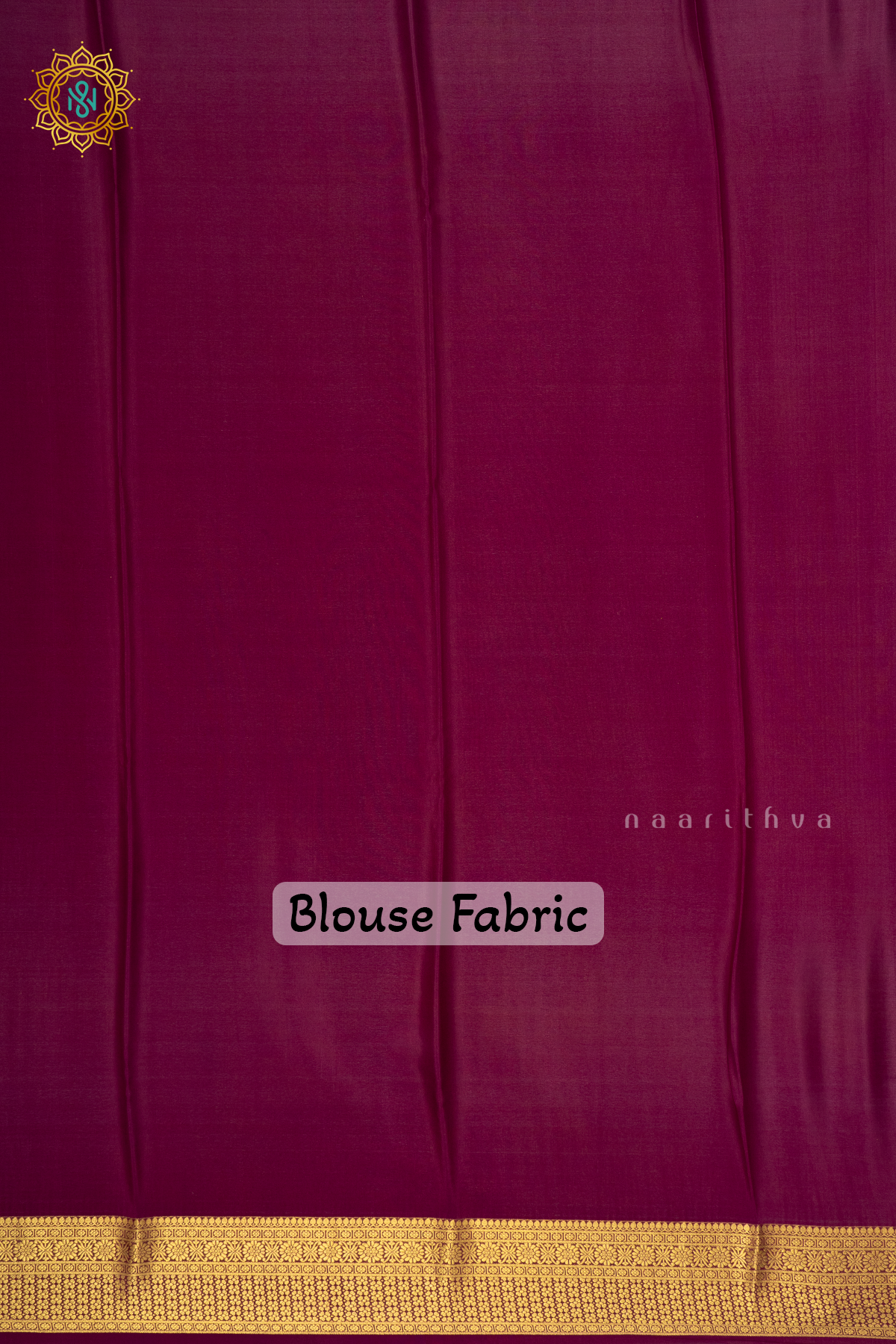 WHITE WITH WINE & GREEN - PURE MYSORE CREPE SILK