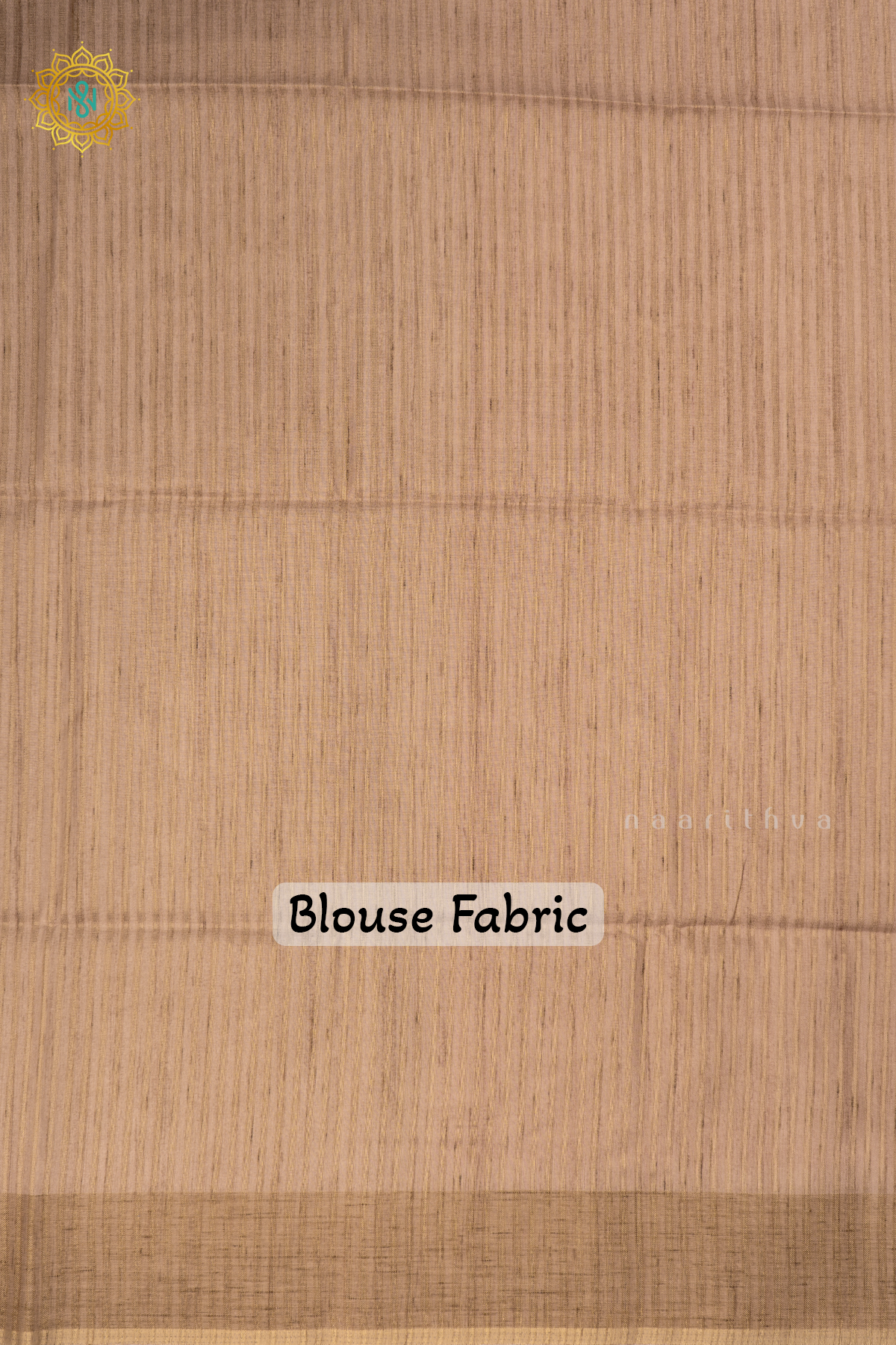 Orange with Beige - Semi Tussar Silk saree Allover Plain Body with Contrast Border, Pallu and Blouse