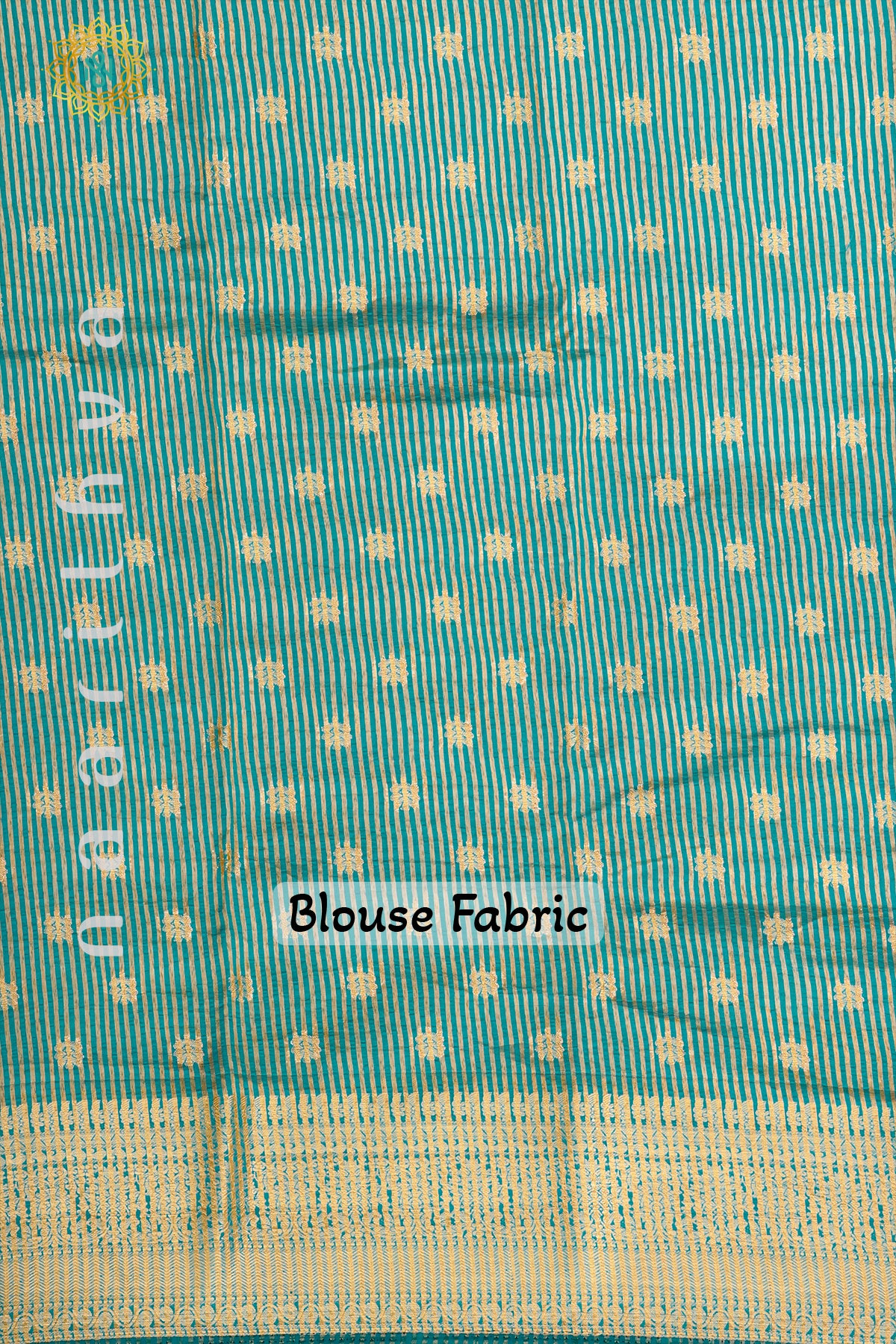 AQUA GREEN - SEMI RAW SILK