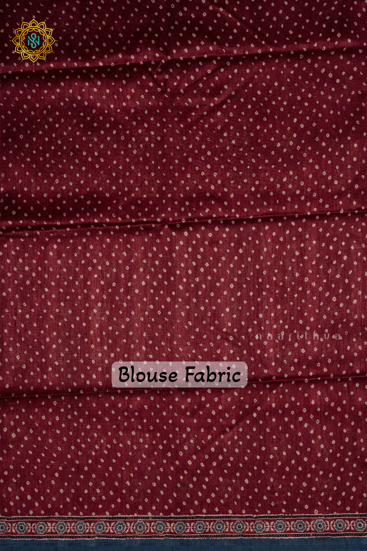 Maroon Semi Gicha Tussar Silk Saree With Printed Body, Pallu And Blouse