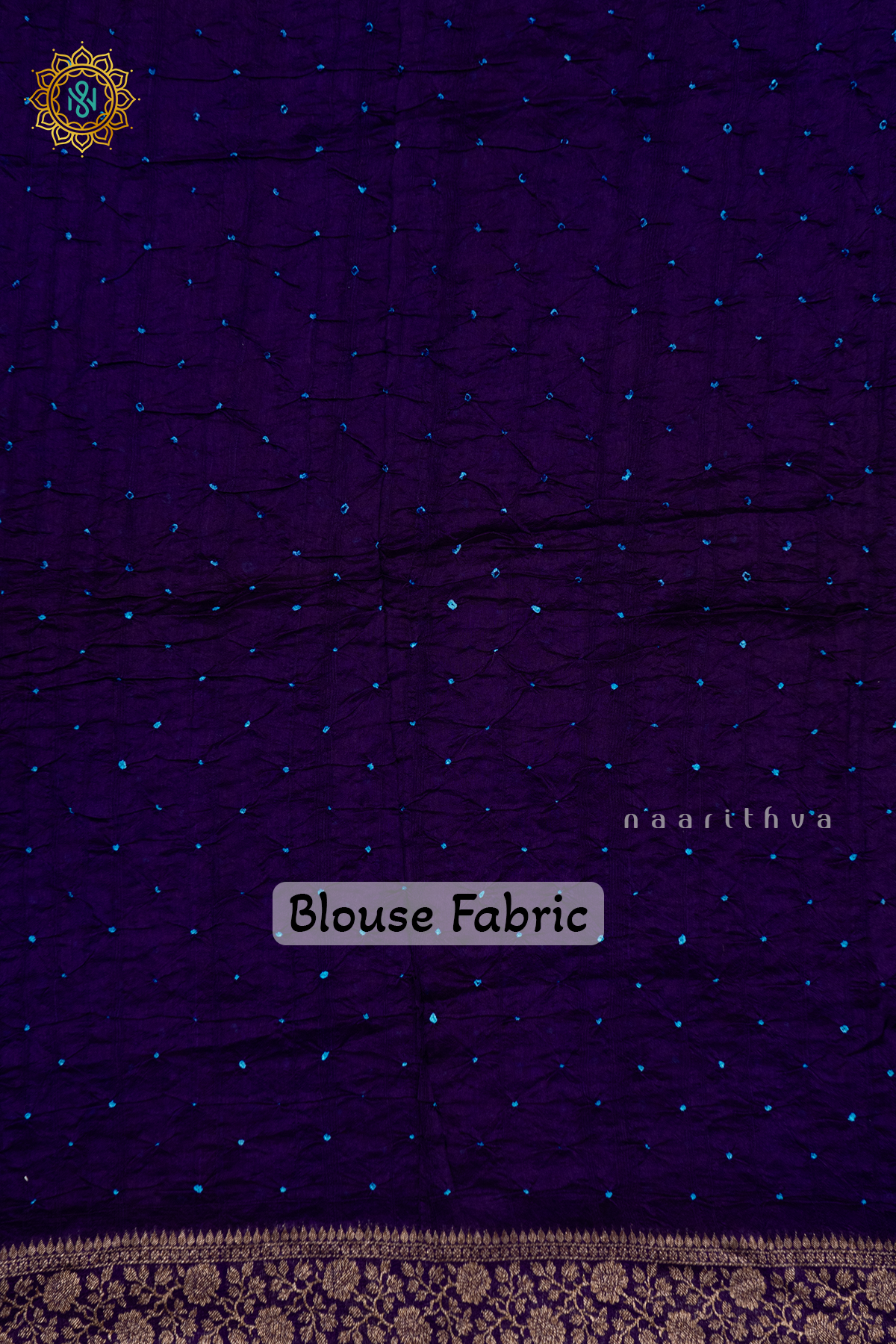 PURPLE - SEMI TUSSAR WITH TIE & DYE