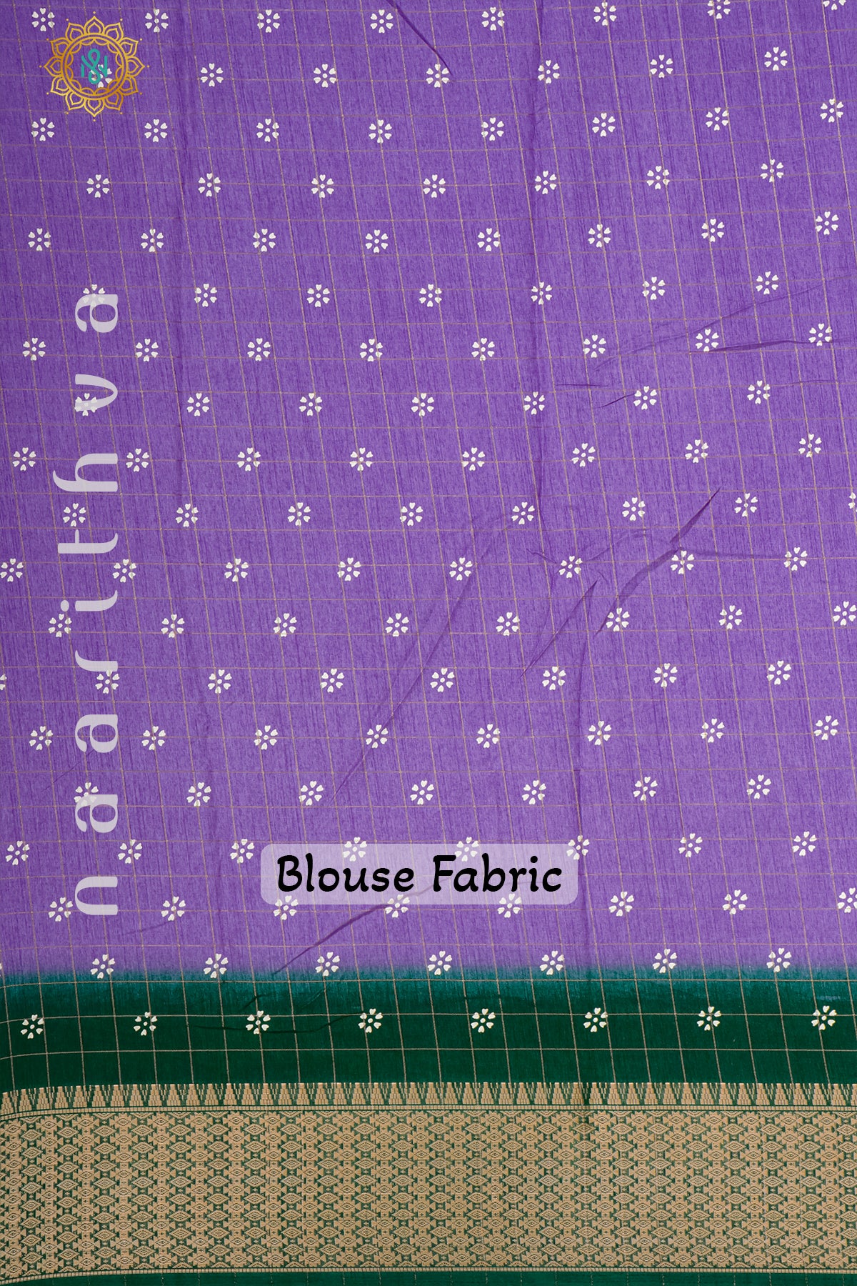 LAVENDER WITH GREEN - DOLA SILK