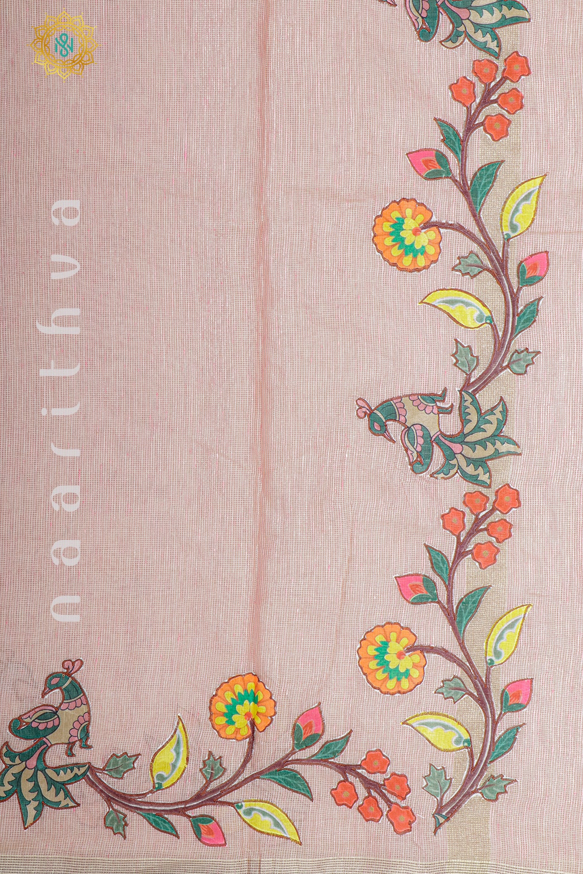 PINK - KOTA TISSUE WITH APPLIQUE WORK