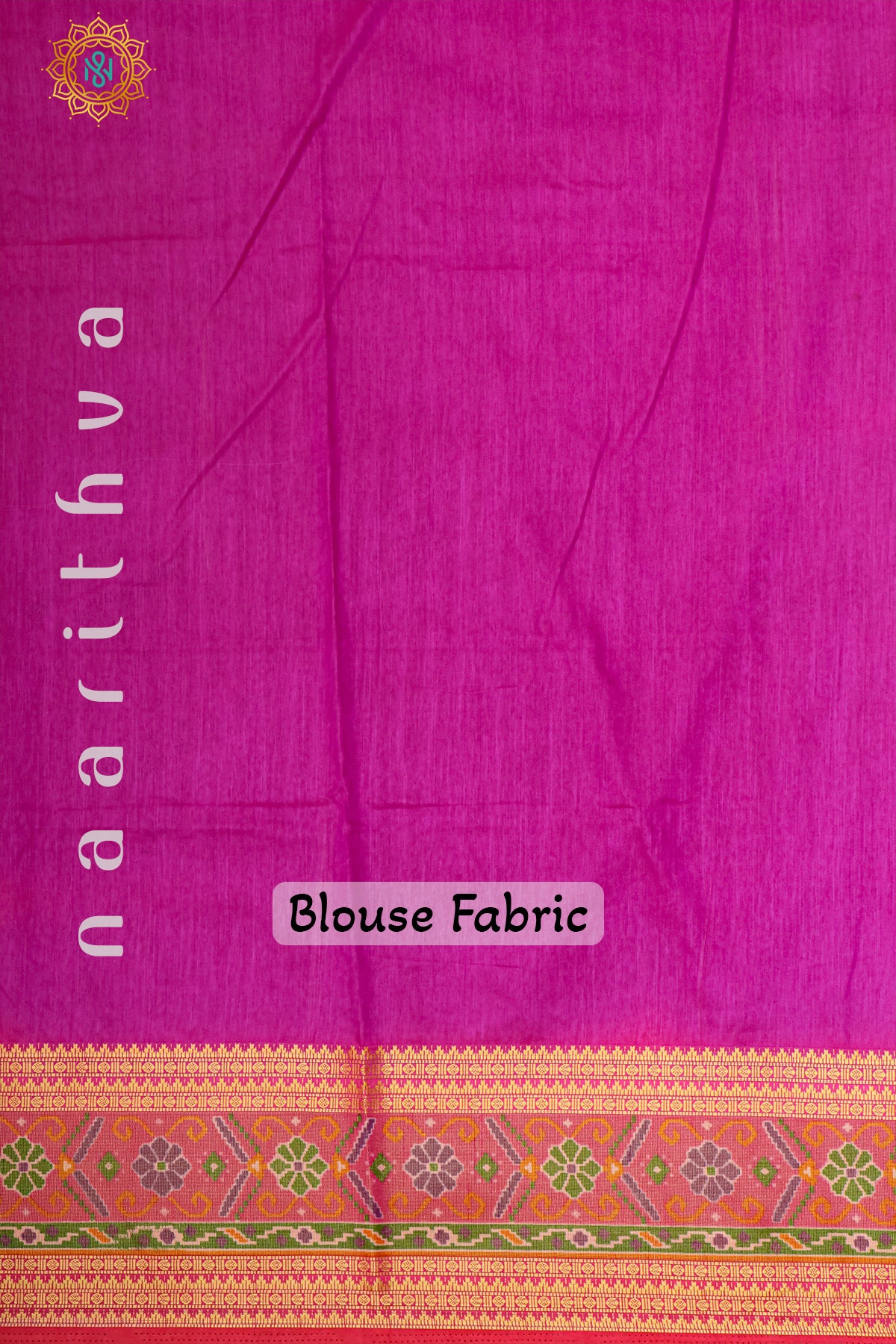 DUAL SHADE OF MAGNETA WITH PINK - SEMI CREPE SILK