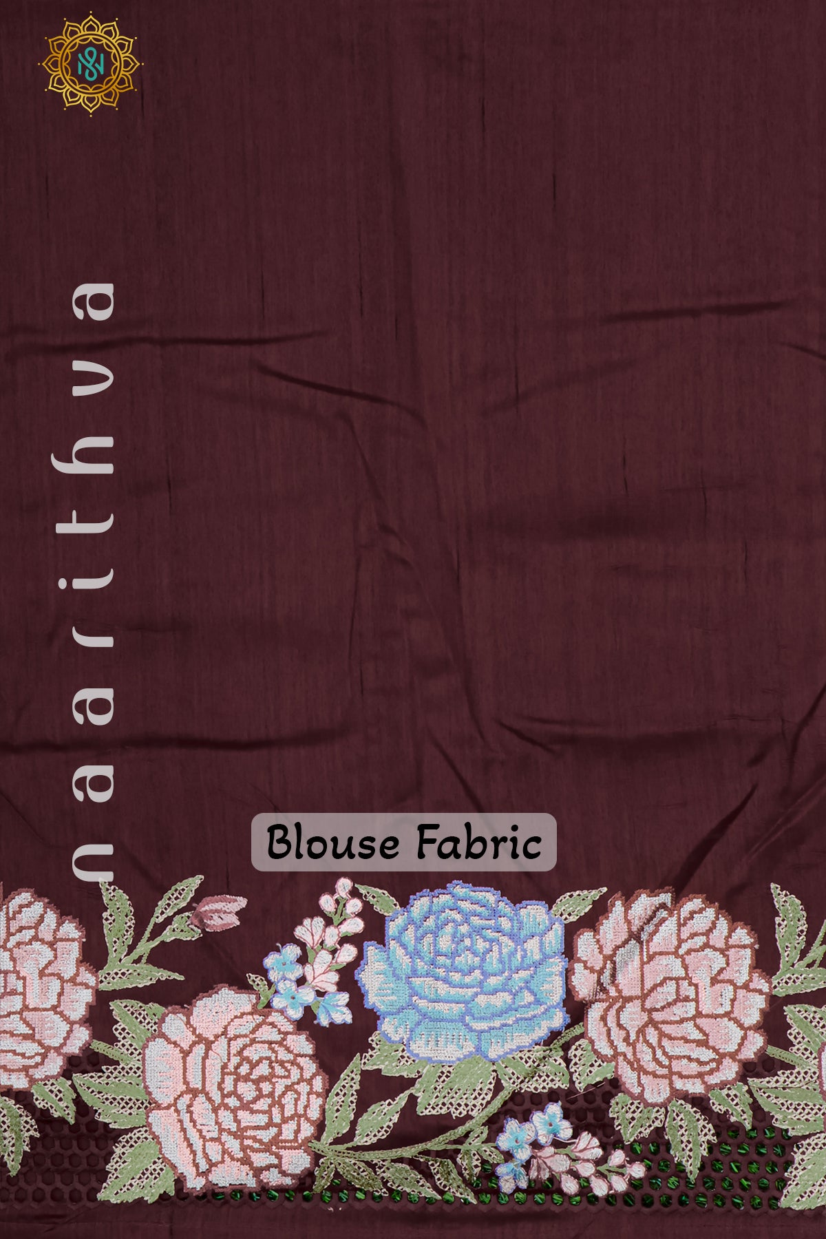 MAROON - TUSSAR SILK