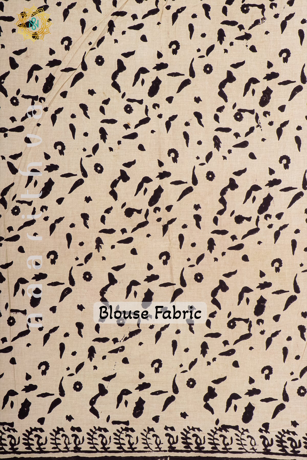 BEIGE WITH BLACK - MUL COTTON