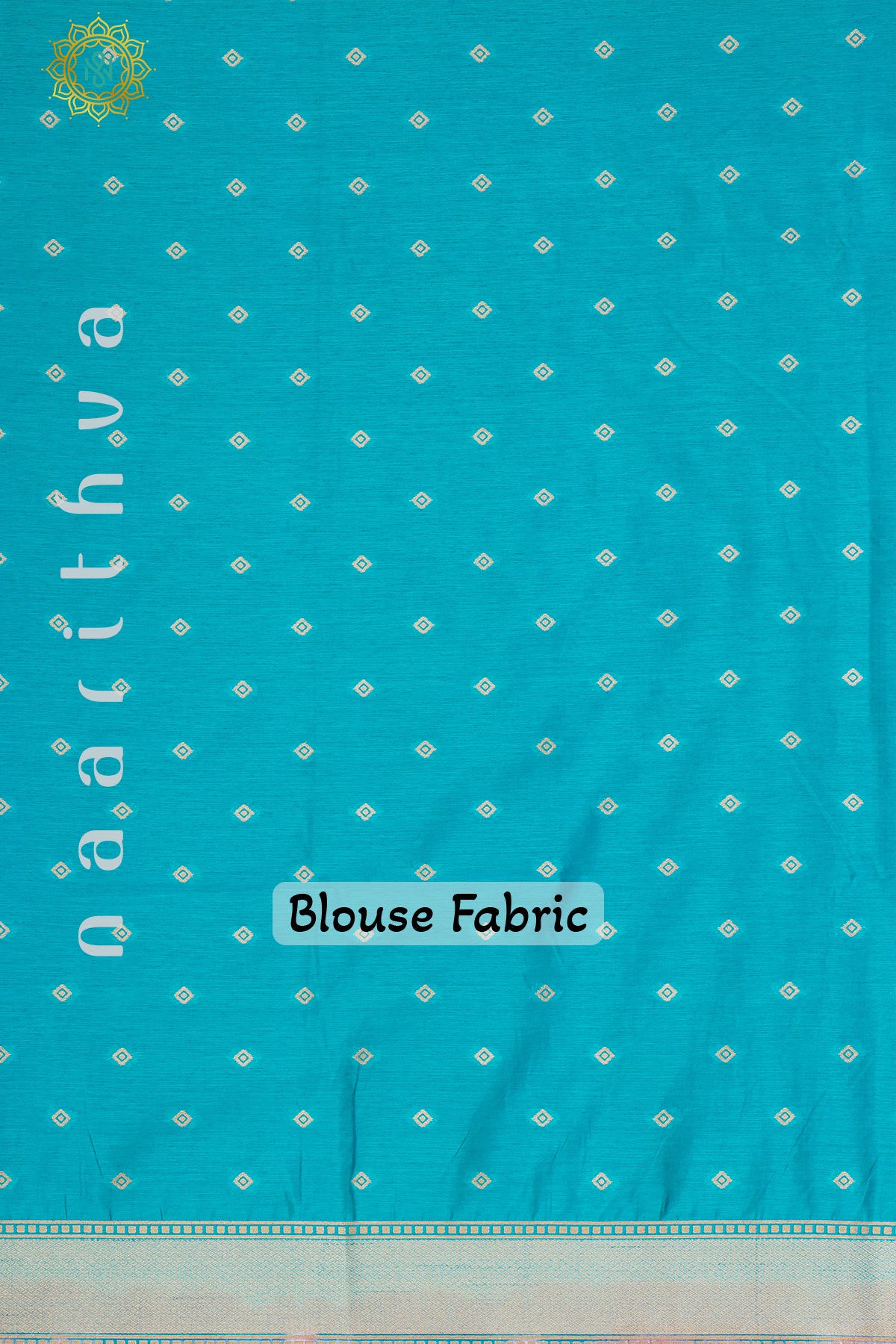 MAUVE WITH SKY BLUE - SILK COTTON