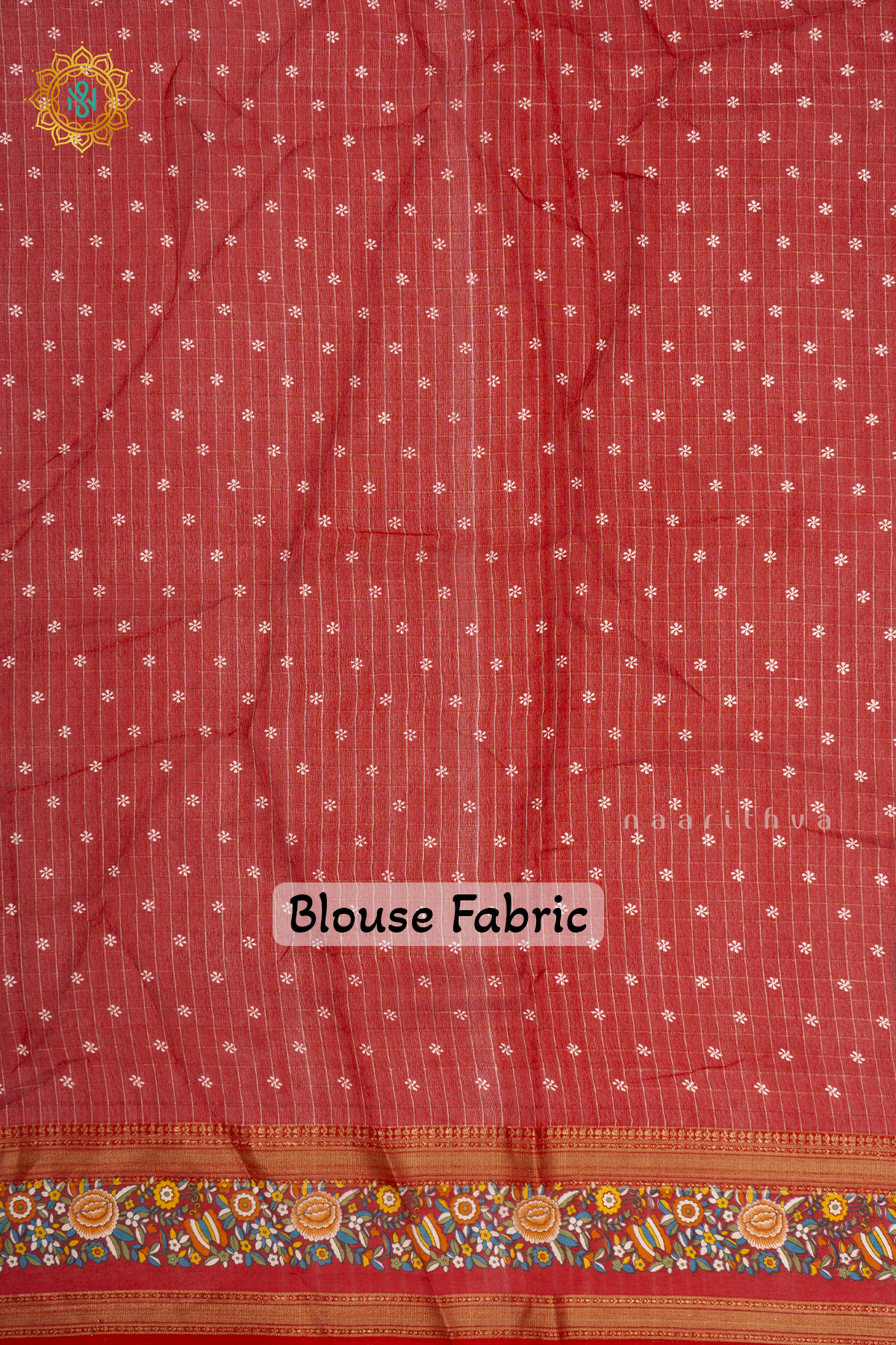 BLACK WITH RED - SEMI GEORGETTE