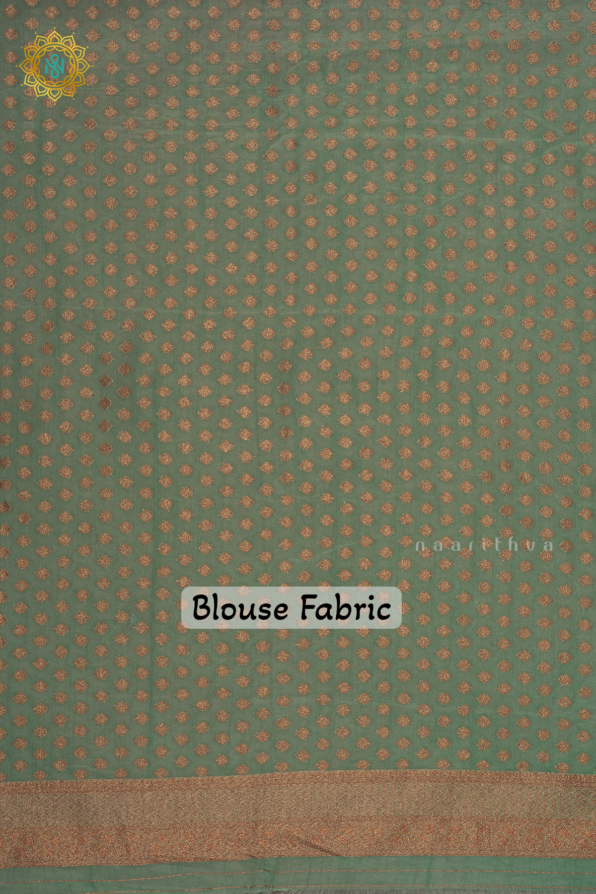 WINE WITH AQUA BLUE - SEMI CREPE GEORGETTE