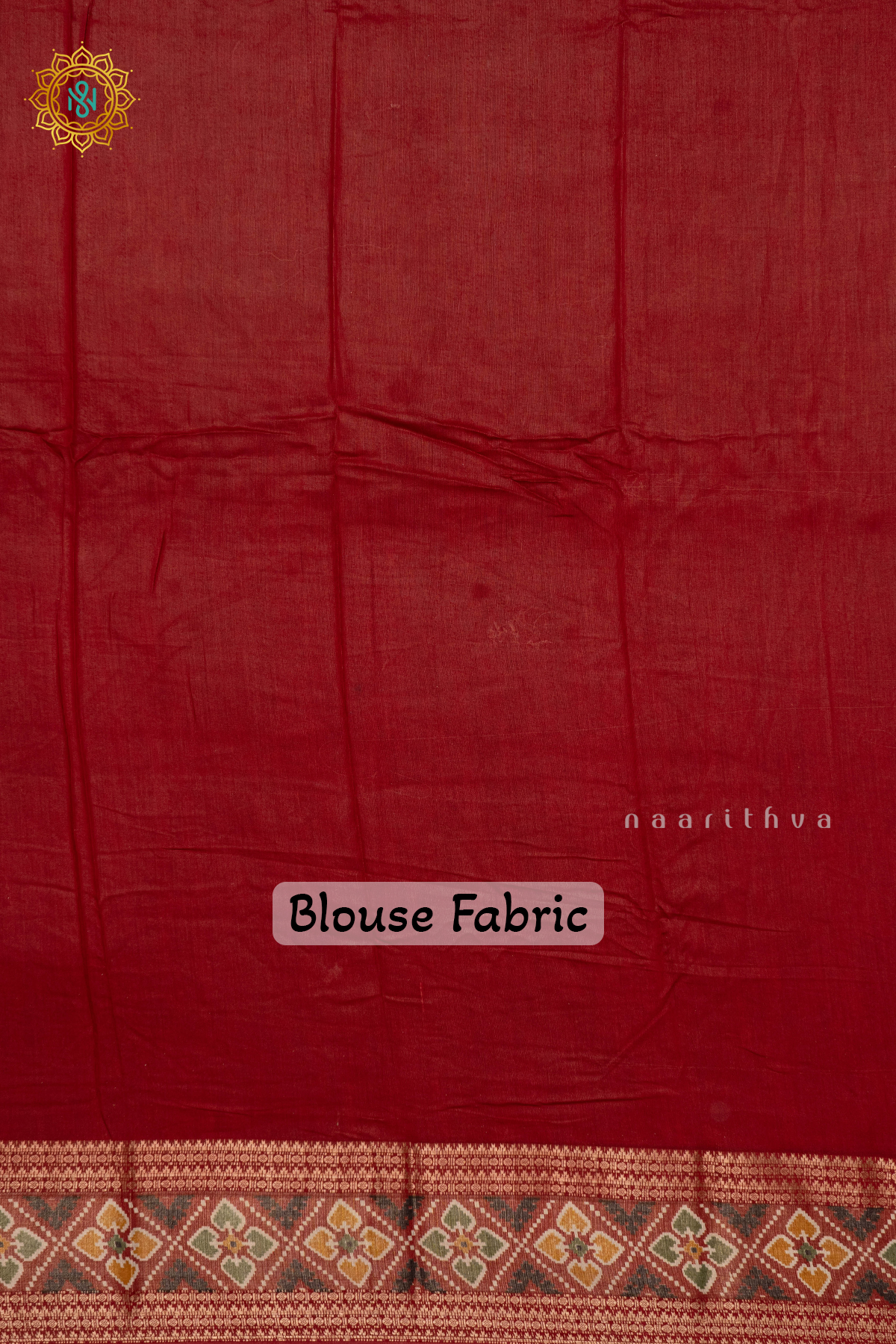 WHITE WITH RED - VISCOSE COTTON