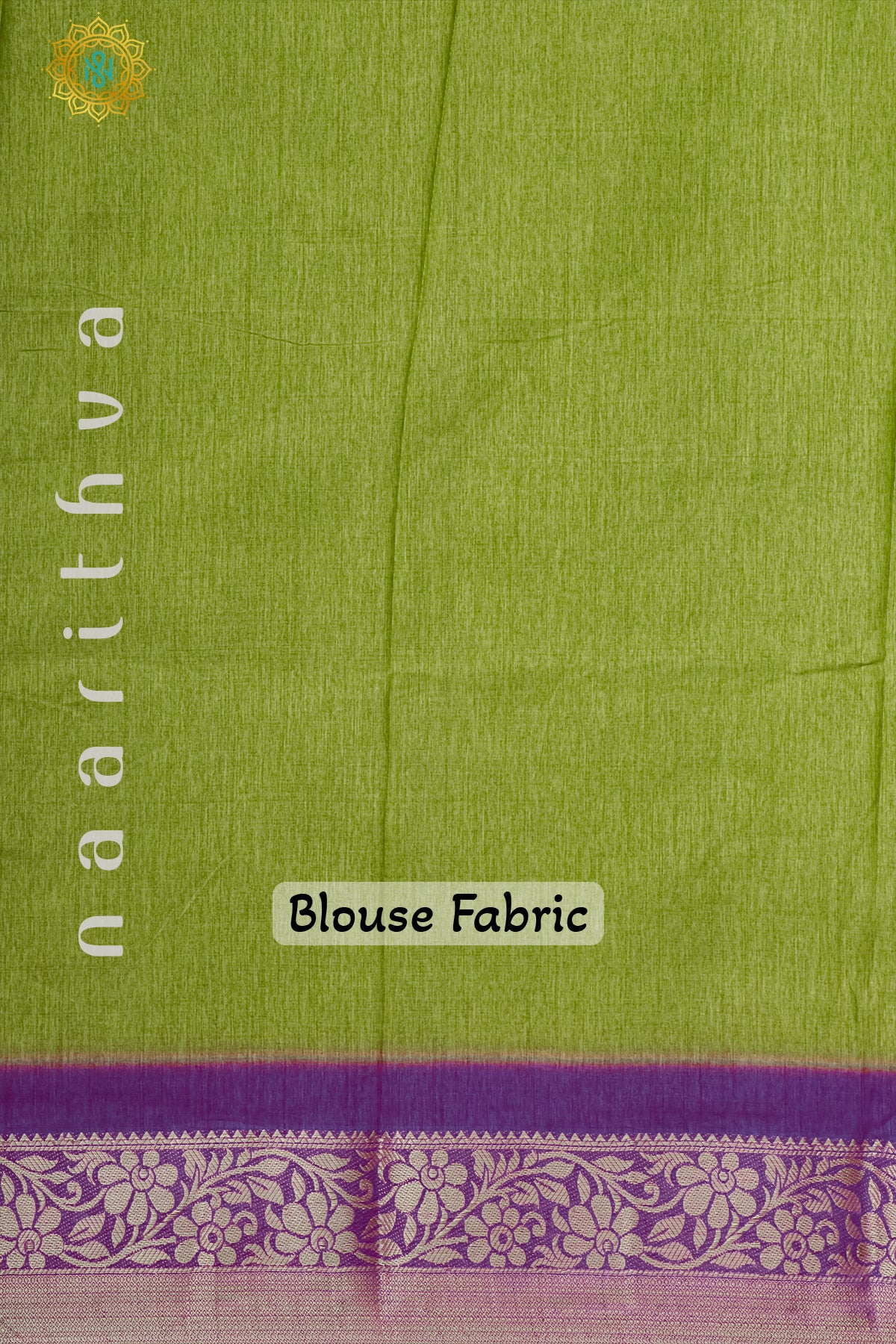 LIGHT GREEN WITH PURPLE - DOLA SILK