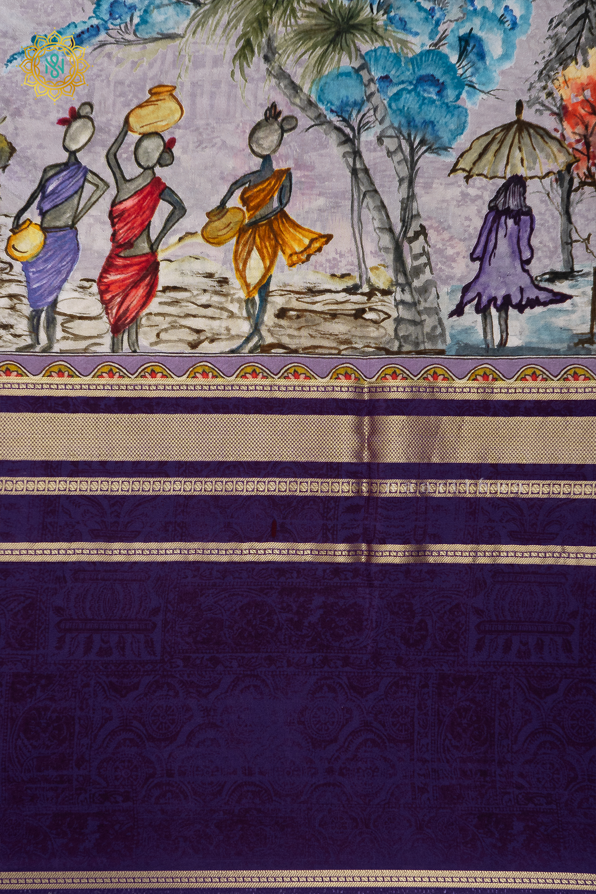 PURPLE - SEMI CREPE SILK