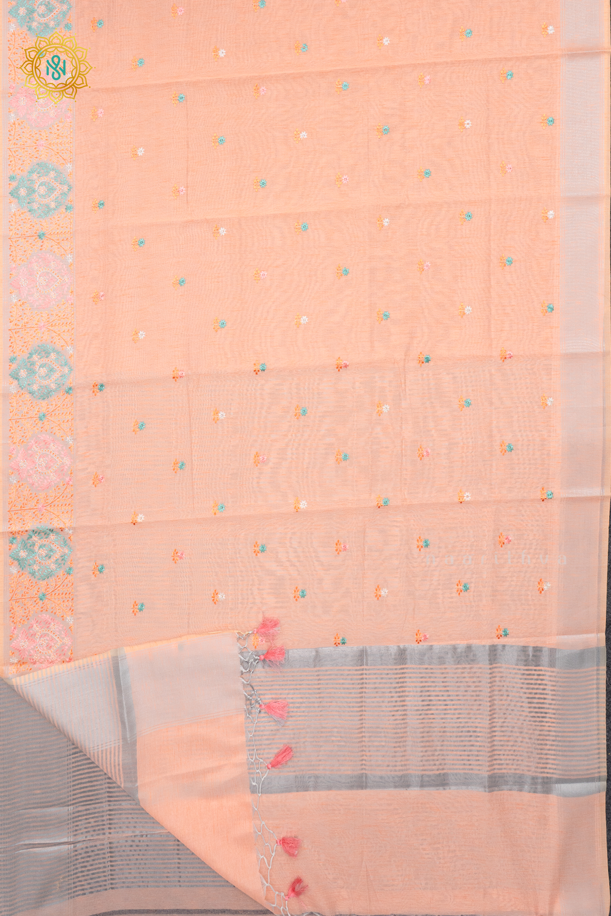 PEACHISH ORANGE - KORA COTTON