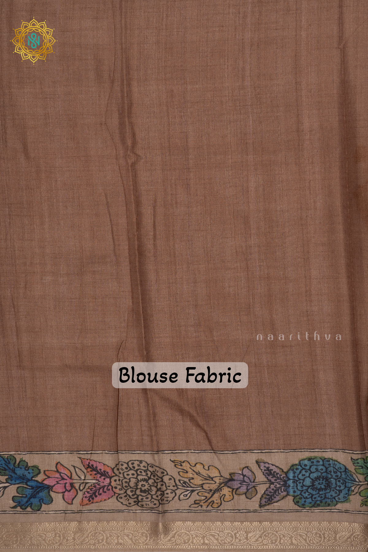 Grey With Off White Linen Tussar Saree With Printed Body