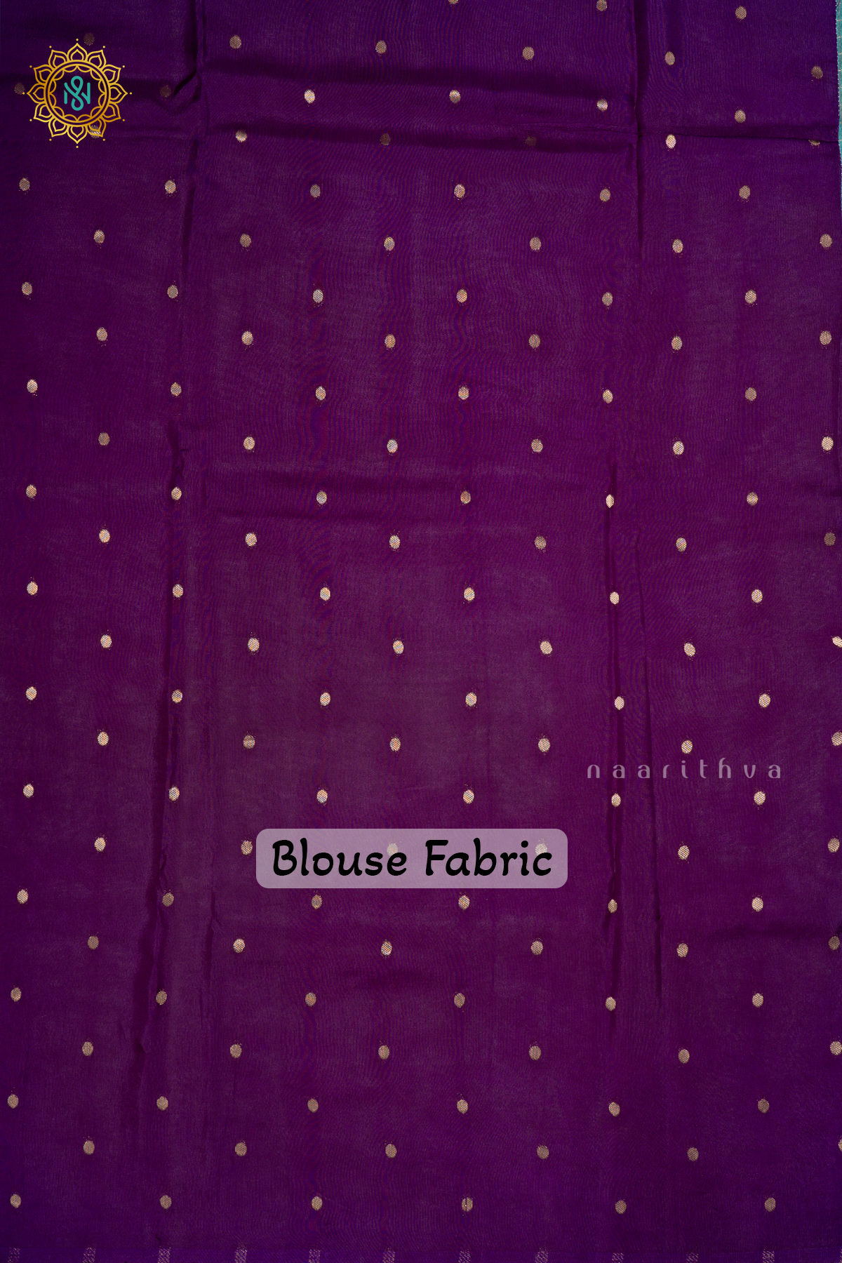 Aqua Blue With Purple - Semi Crepe Silk Saree