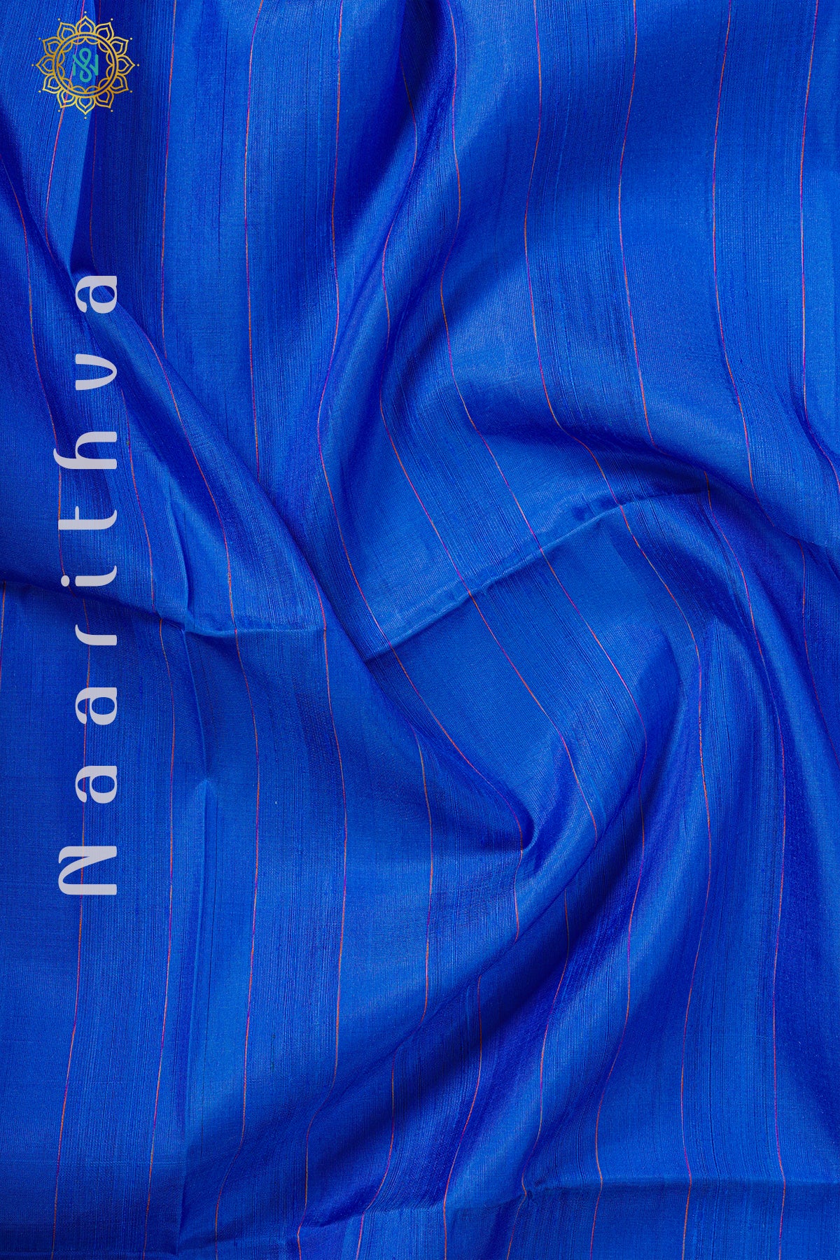 Deep Royal Blue Color Contrast Kanjivaram Silk Saree (031860732)