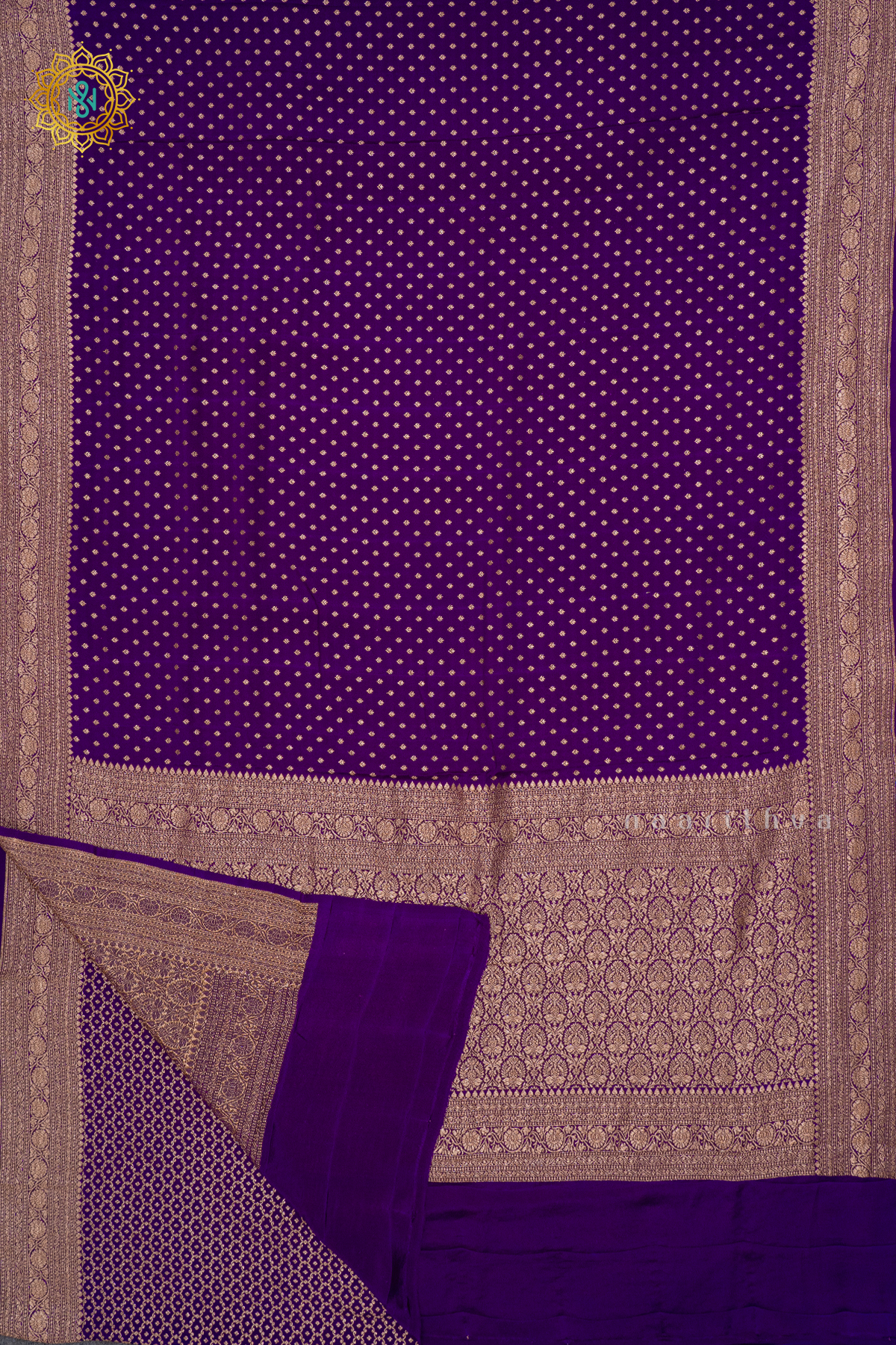 PURPLE - PURE BANARASI CREPE