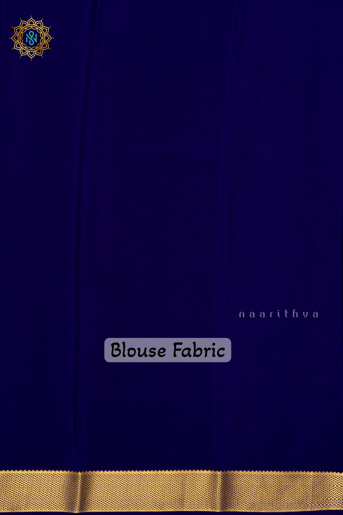 RANI PINK WITH NAVY BLUE - PURE MYSORE CREPE SILK