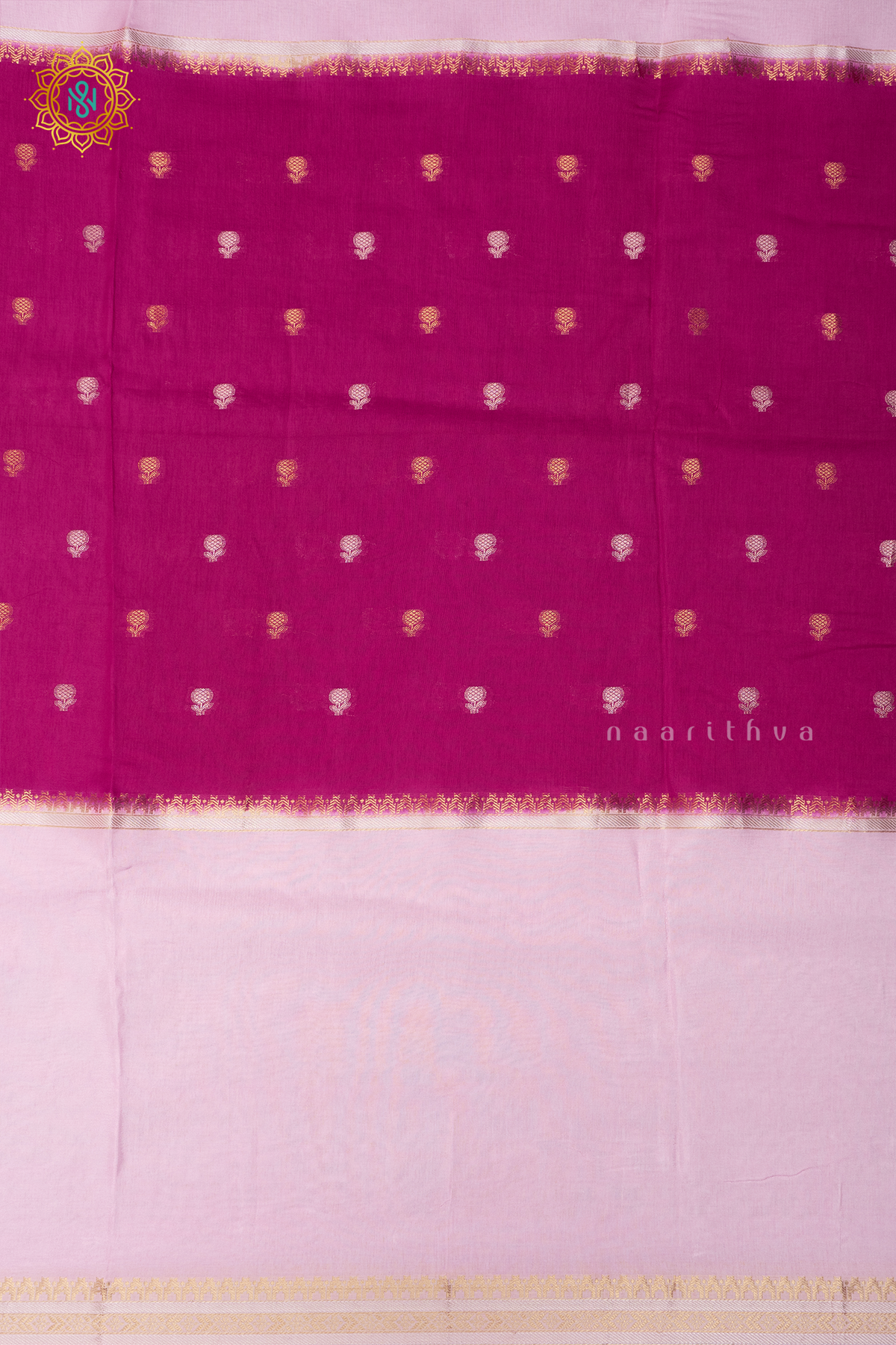 PRE - BOOKING RANI PINK WITH LIGHT PINK - SEMI CREPE SILK