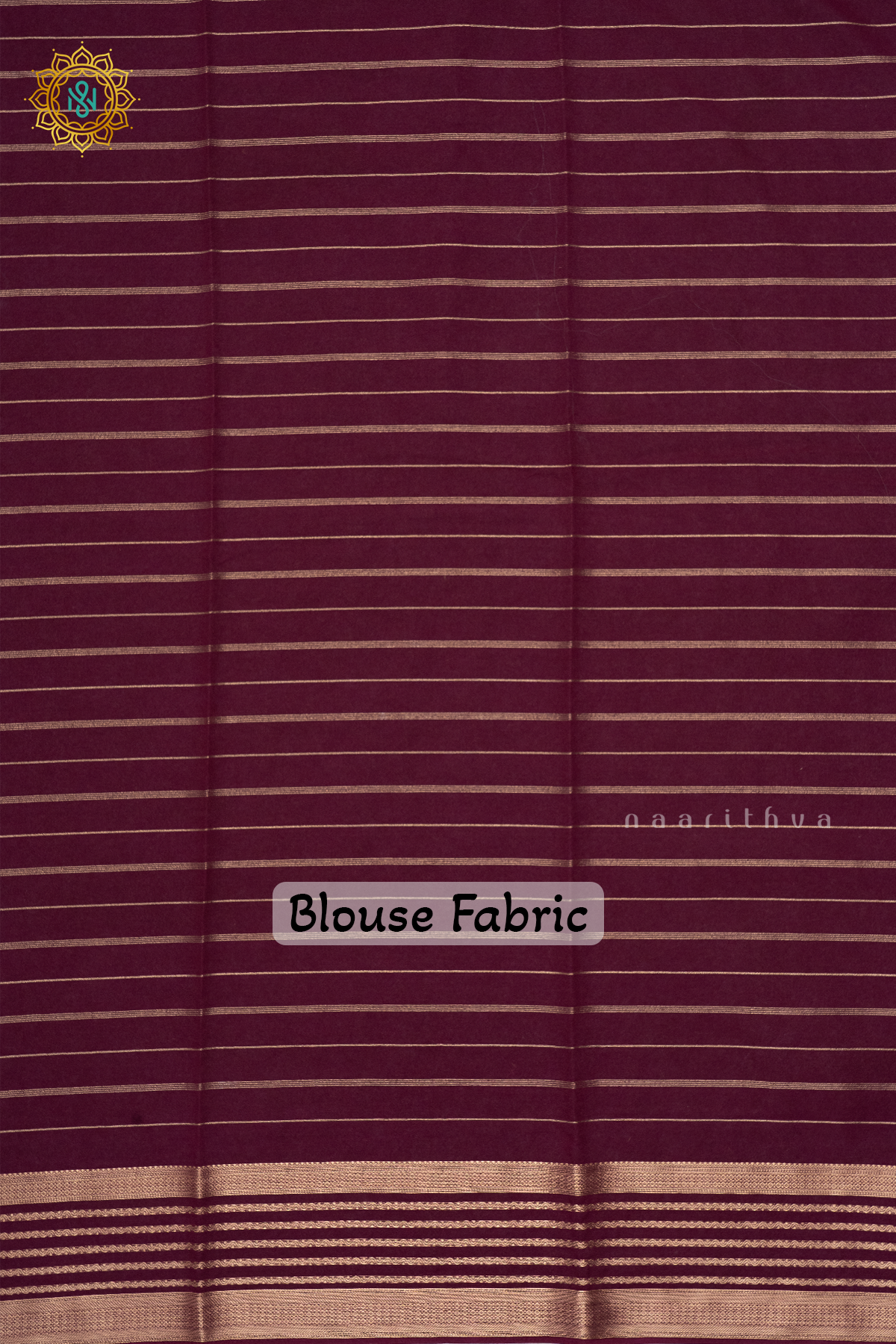 LAVENDER WITH BROWN - SEMI GEORGETTE