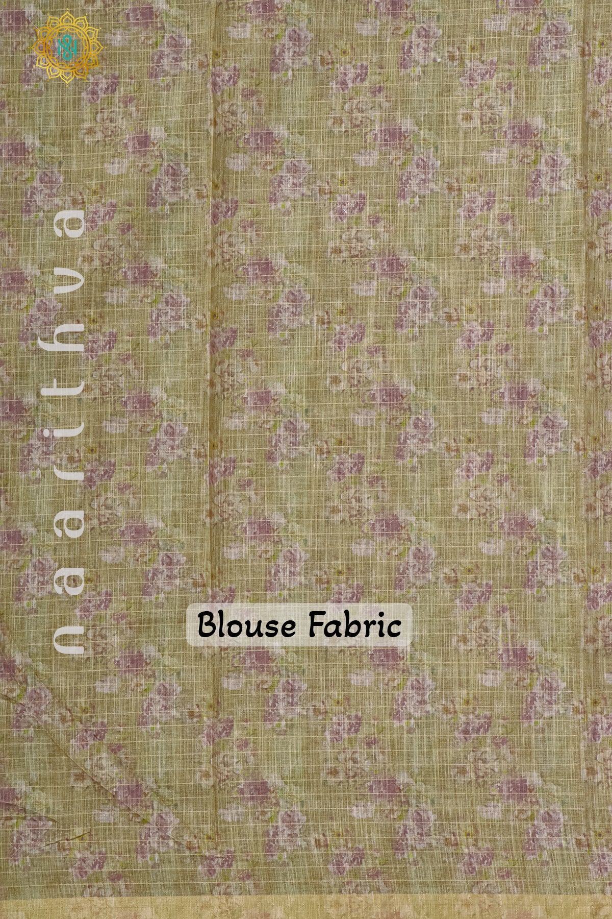 LAVENDER WITH GREEN - LINEN COTTON