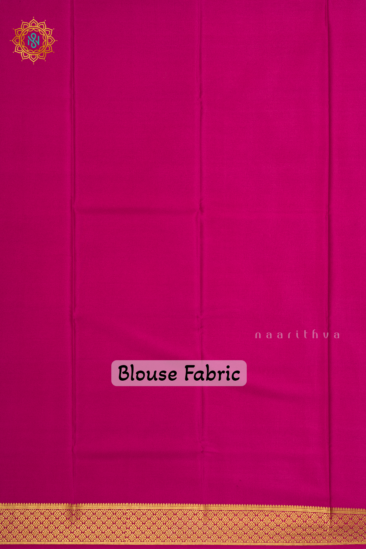 AQUA GREEN WITH PINK - PURE MYSORE CREPE SILK