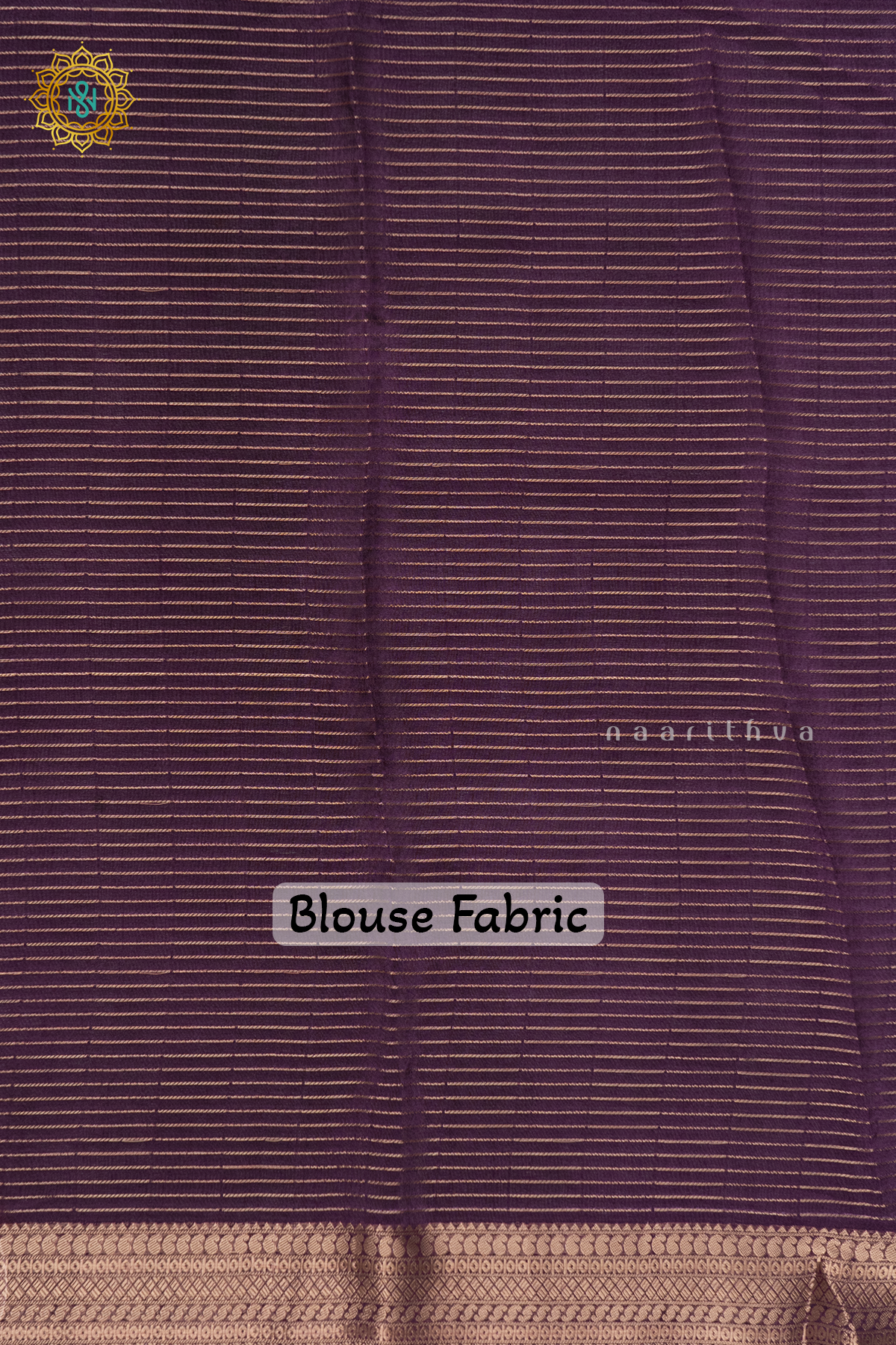 OFF WHITE WITH MAROON & PURPLE - SEMI GEORGETTE