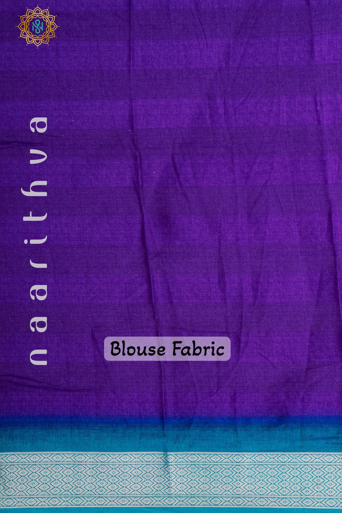 PURPLE WITH SKY BLUE - SEMI GEORGETTE