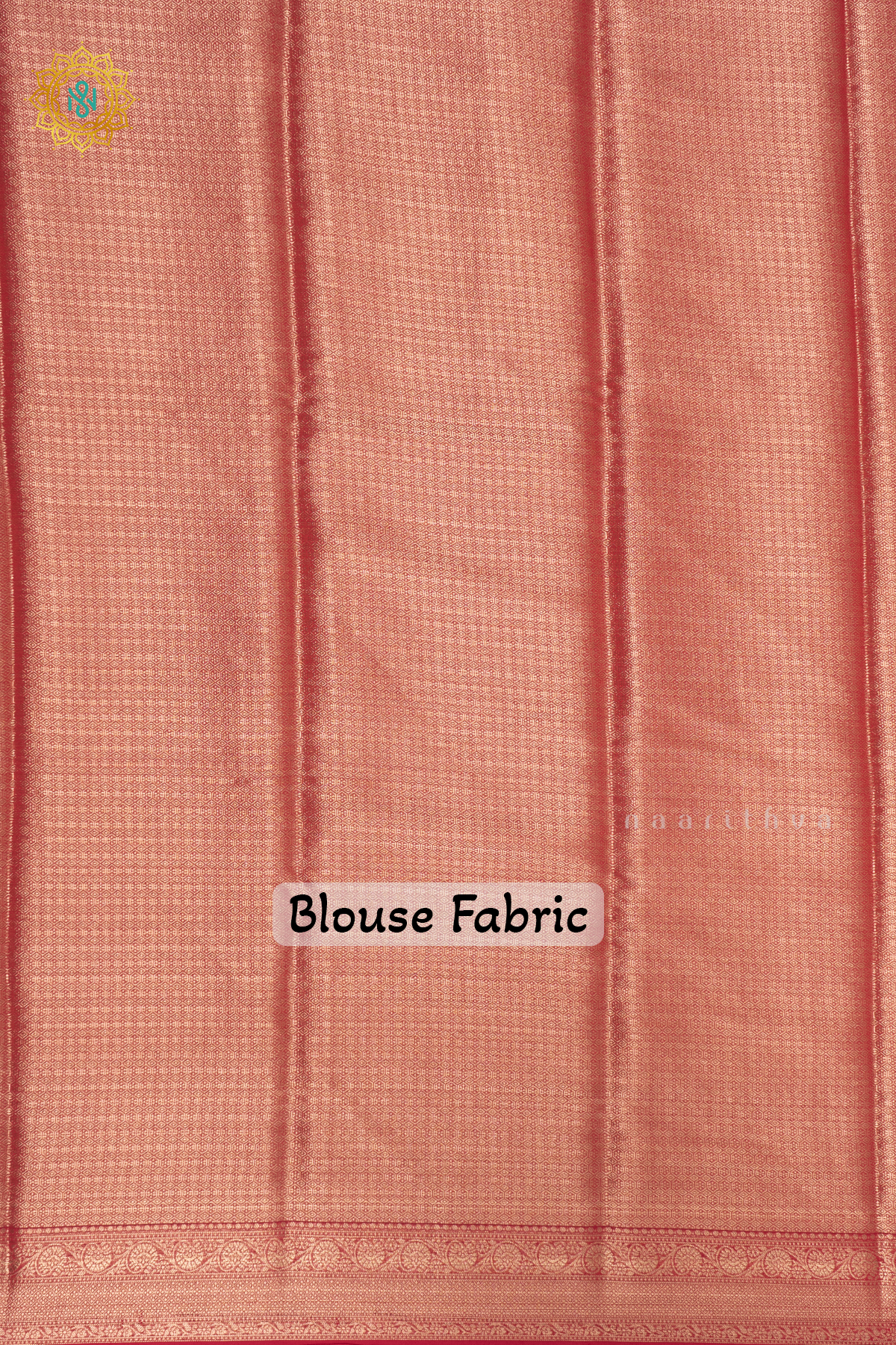 WHITE WITH PINKISH RED - SEMI GEORGETTE