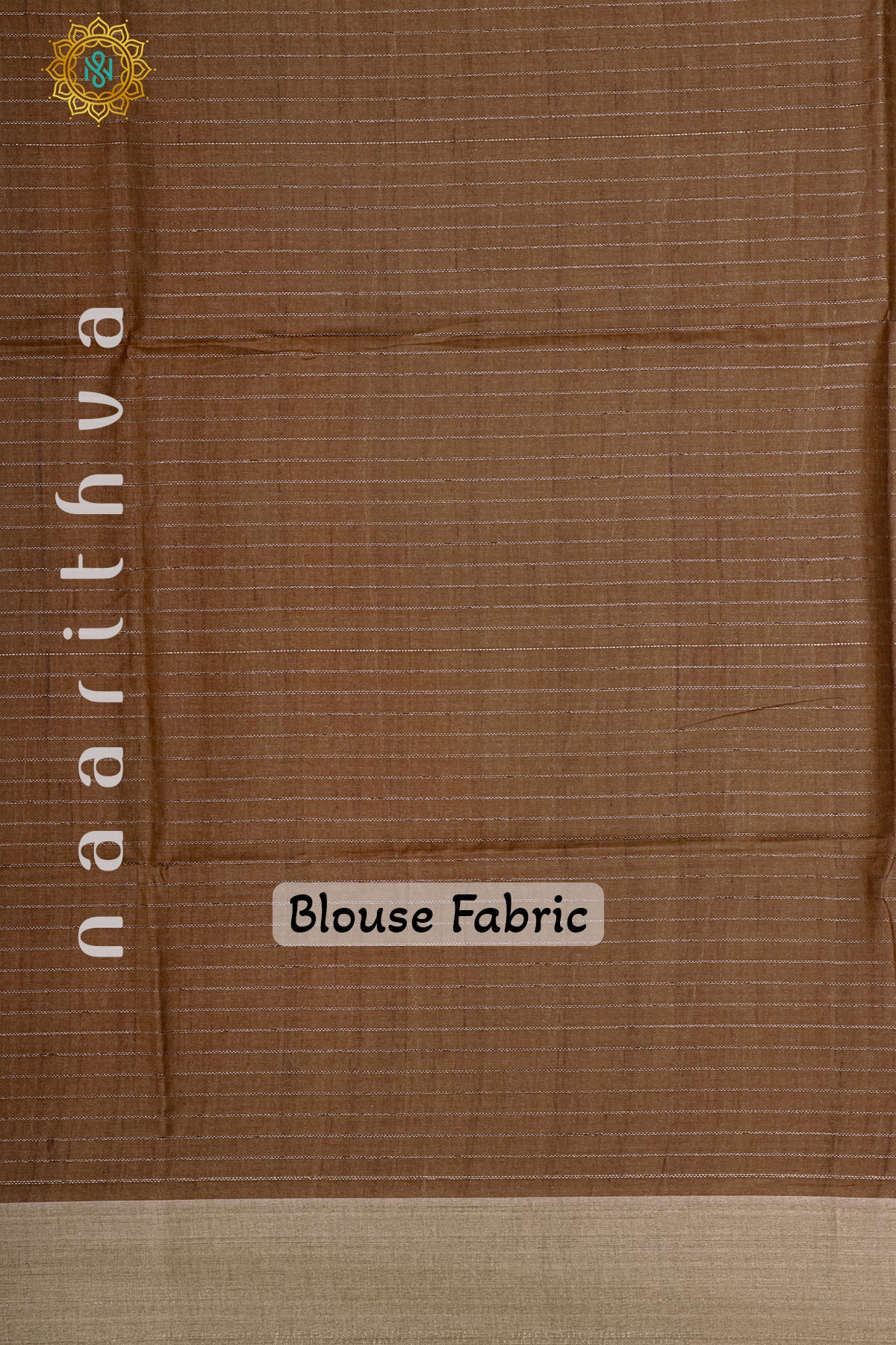 BROWN - SEMI TUSSAR SILK