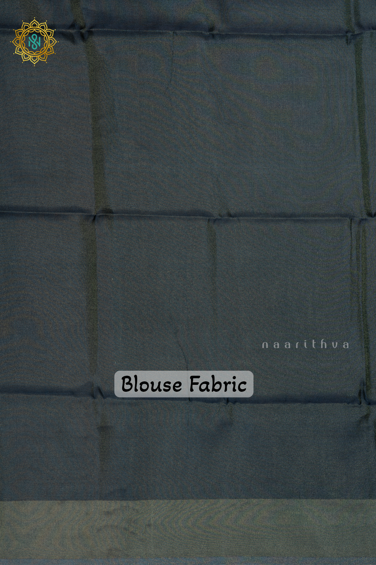 PEACOCK BLUE - SEMI TISSUE SAREE