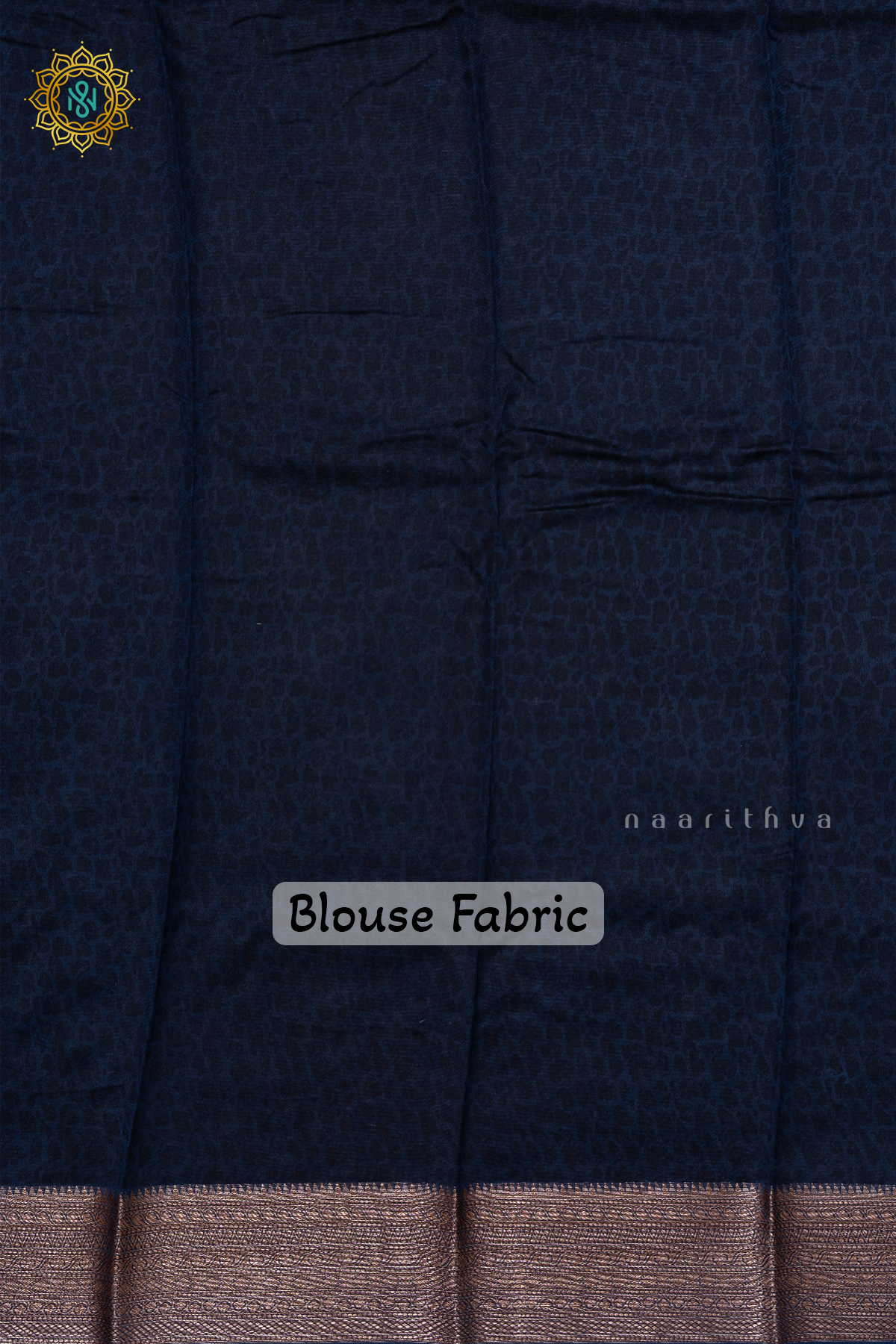 NAVY BLUE - CHANDERI SLK COTTON