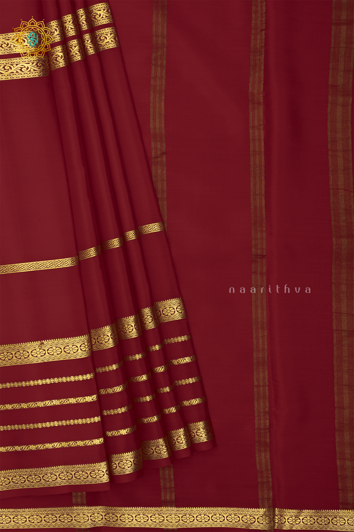 RED - PURE MYSORE CREPE SILK