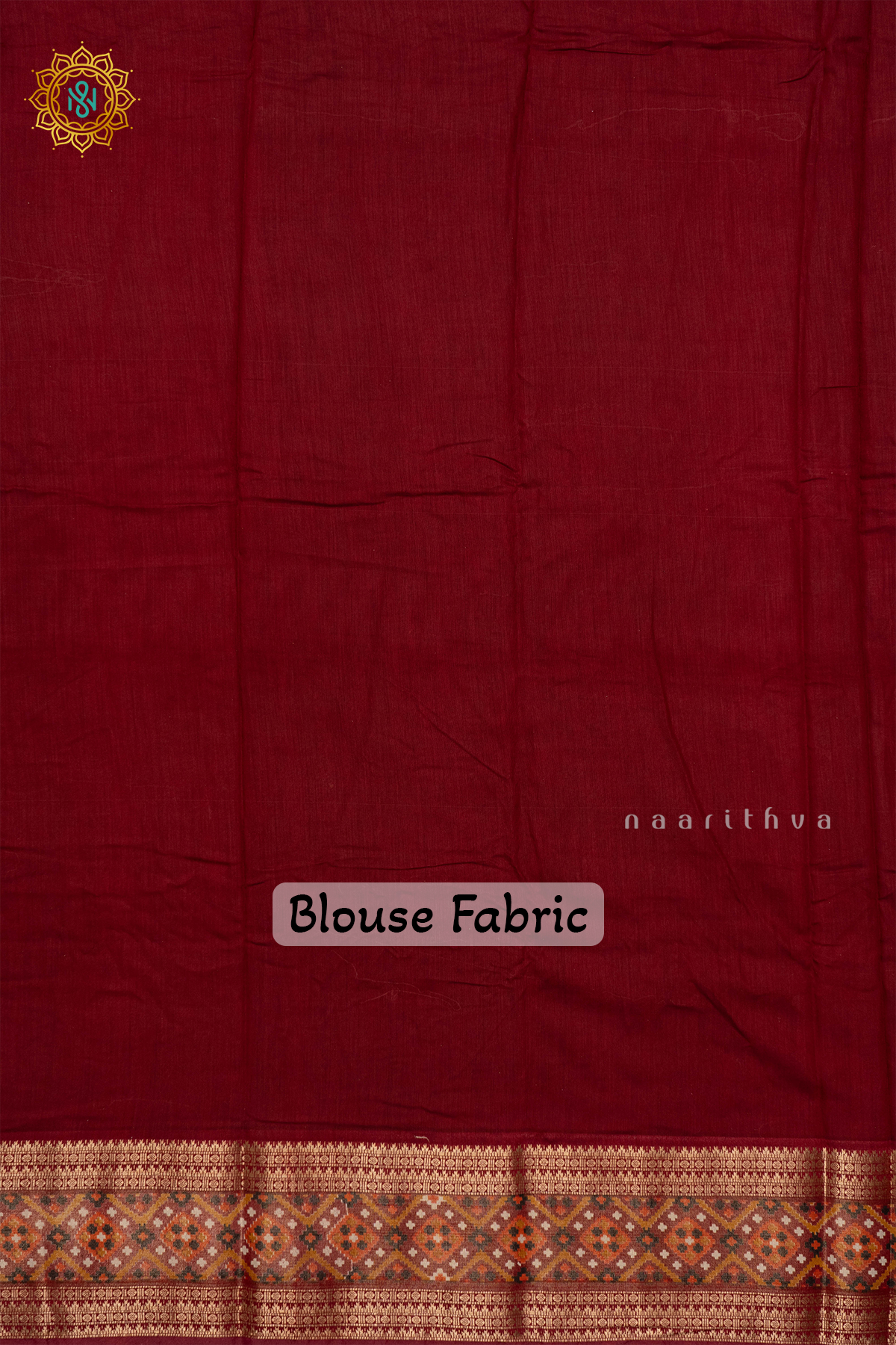 WHITE WITH MAROON - VISCOSE COTTON