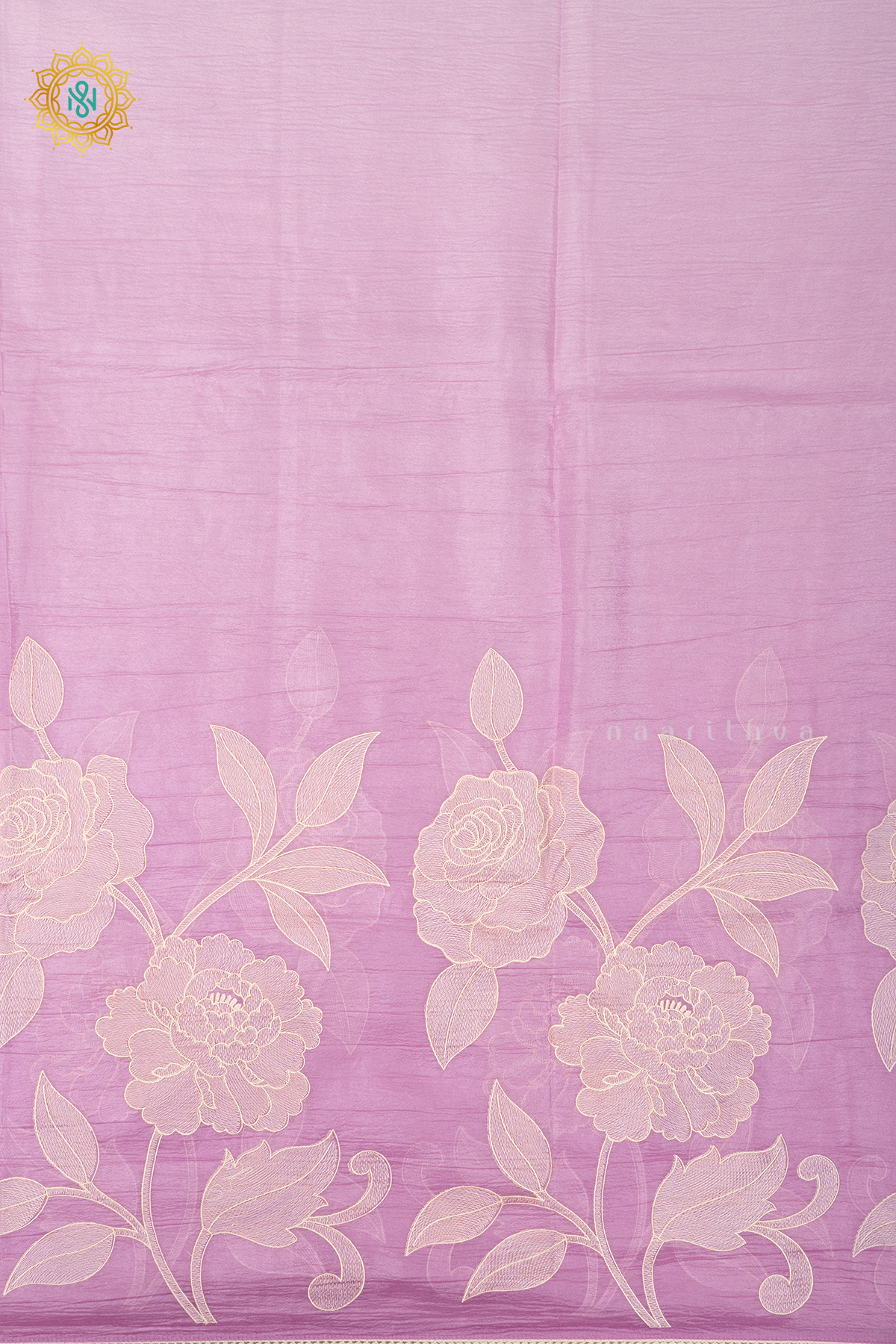 LIGHT PINK - CRUSH TISSUE WITH EMBROIDERY