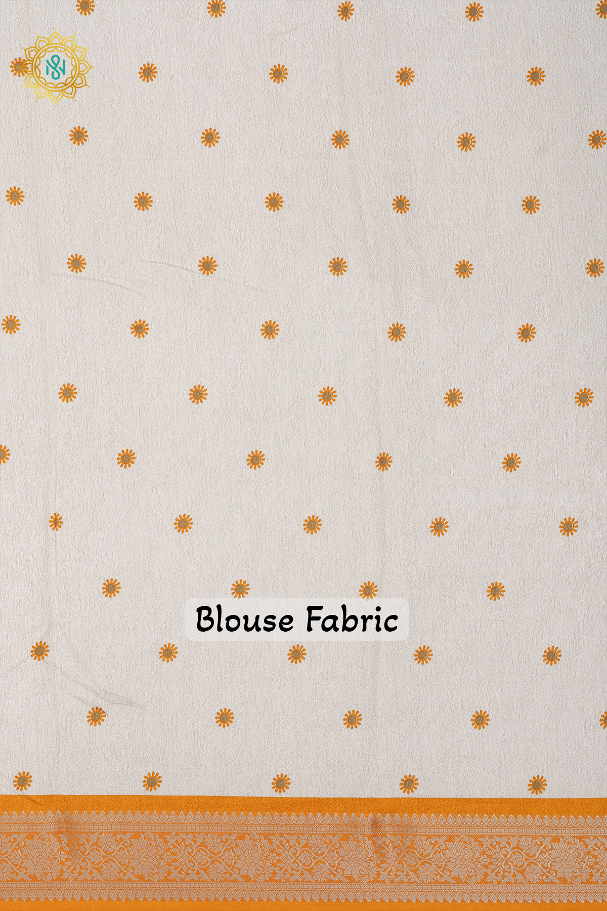 WHITE WITH YELLOW - SEMI GEORGETTE