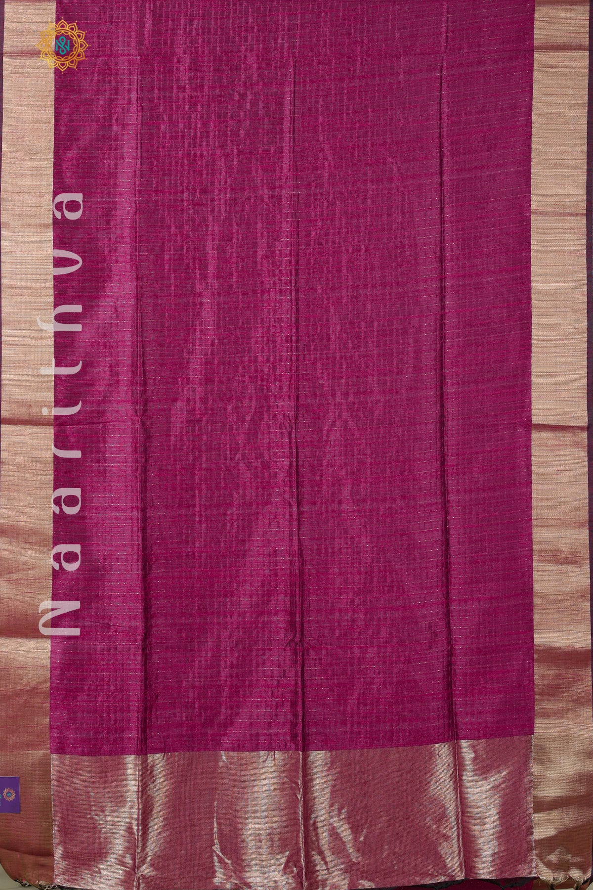 MAGENTA - SEMI RAW SILK