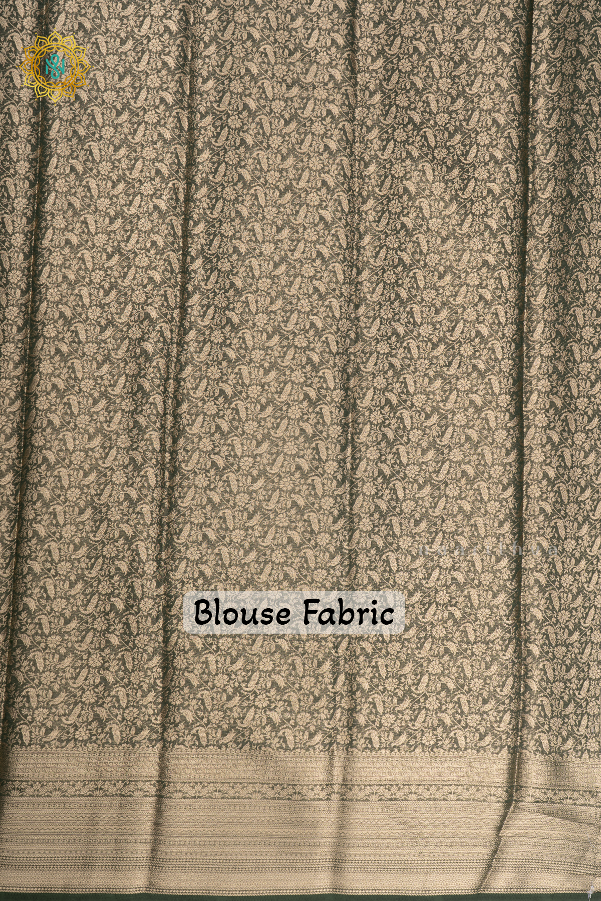 BOTTLE GREEN - SEMI GEORGETTE