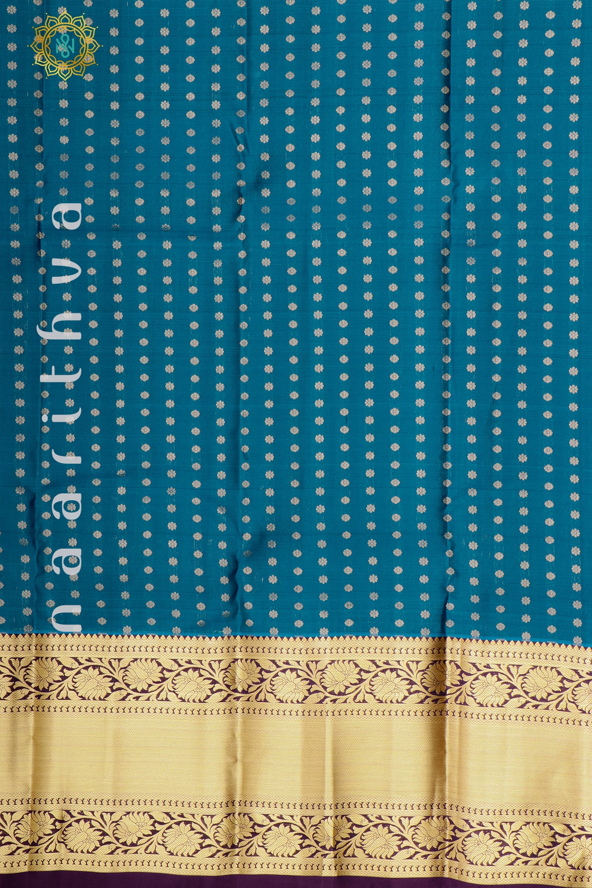 BLUE WITH PURPLE  - PURE MIX KANJIVARAM