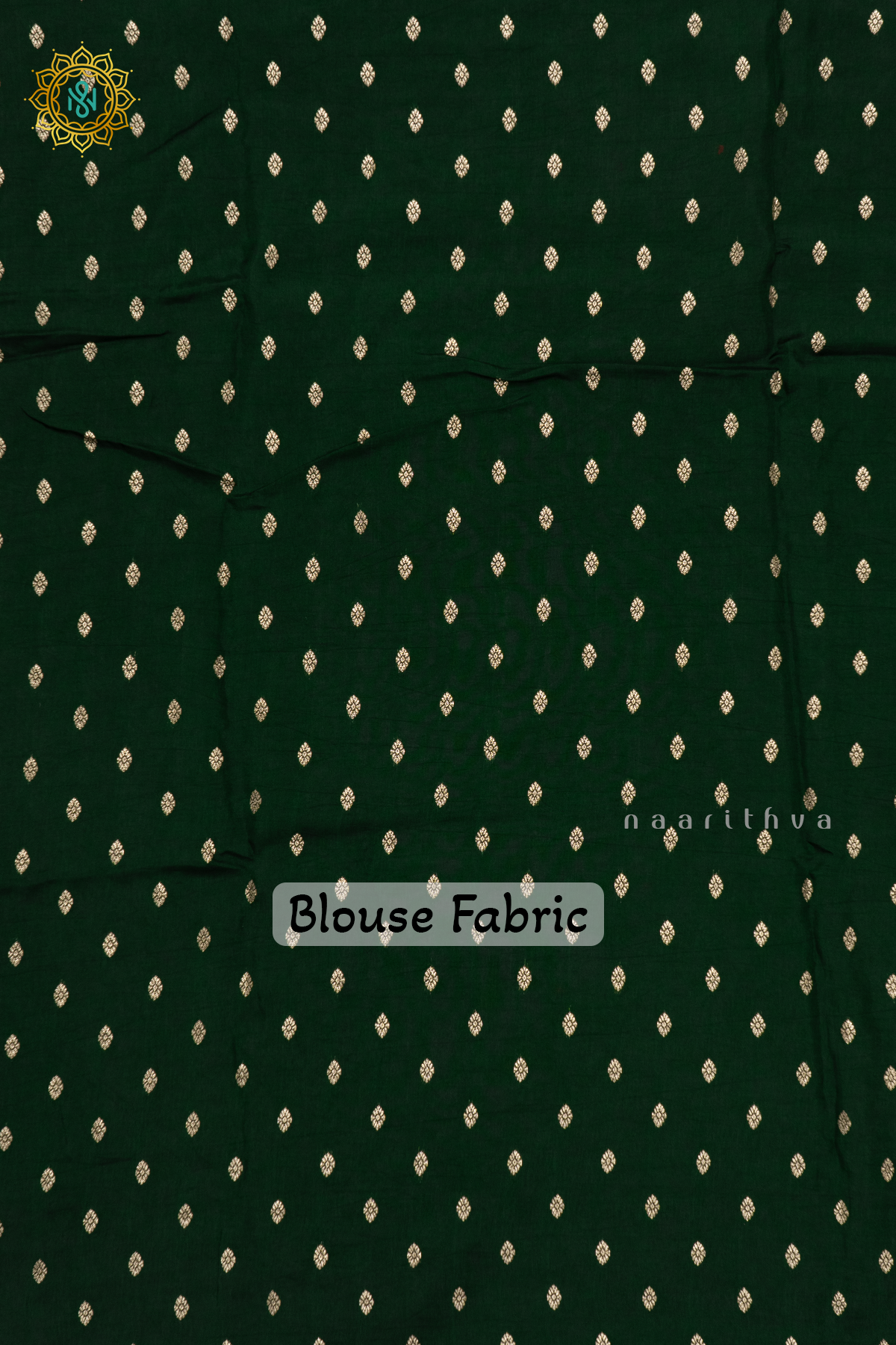 RED WITH GREEN - DOLA SILK