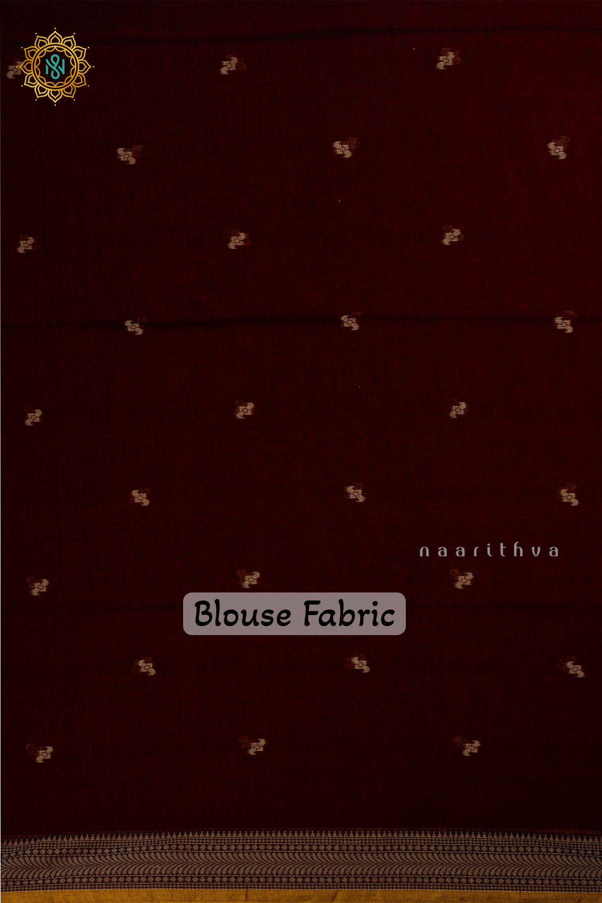 Maroon Mul Cotton Saree Thread Woven Buttas On The Body With Thread and Zari Woven Border
